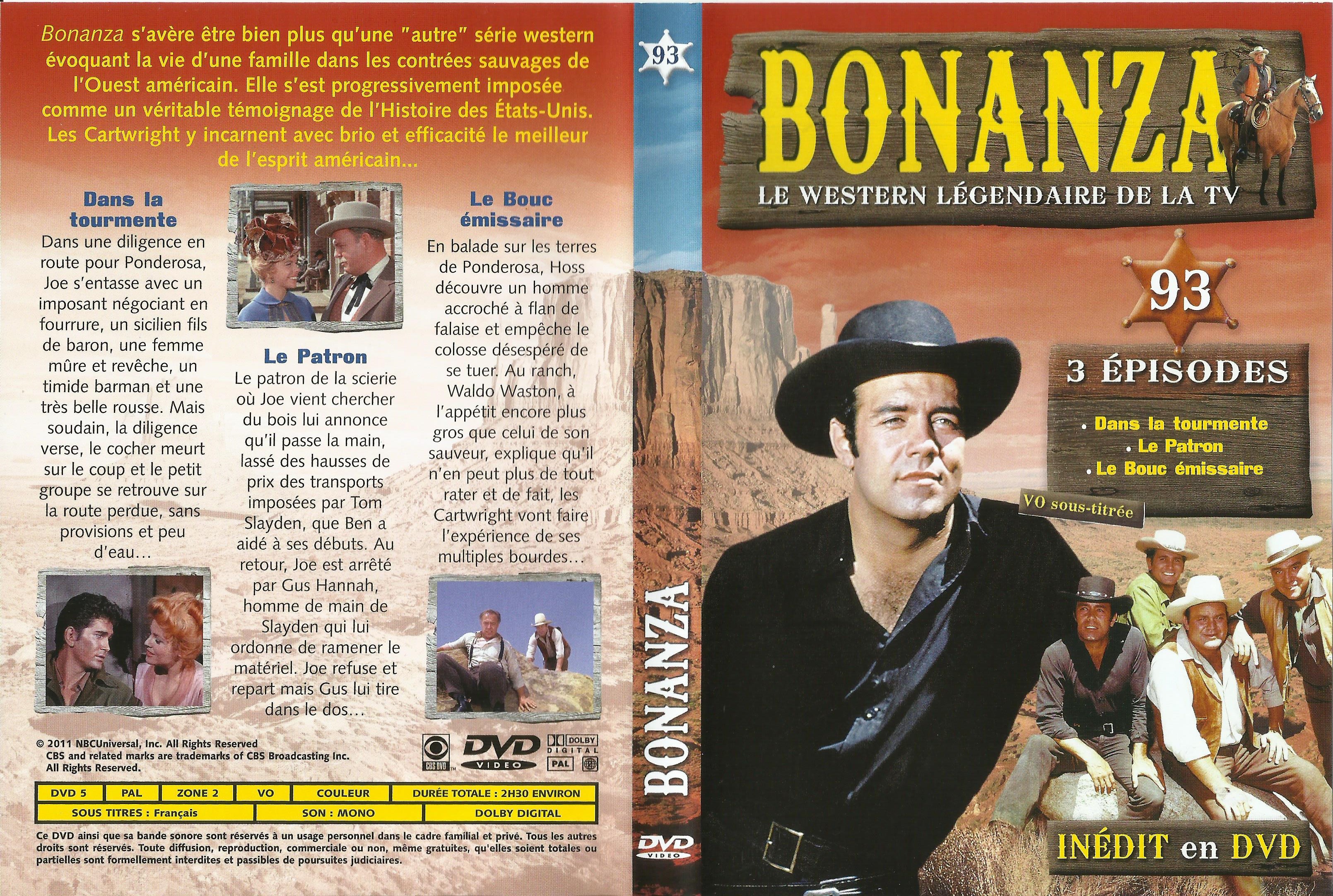 Jaquette DVD Bonanza vol 93