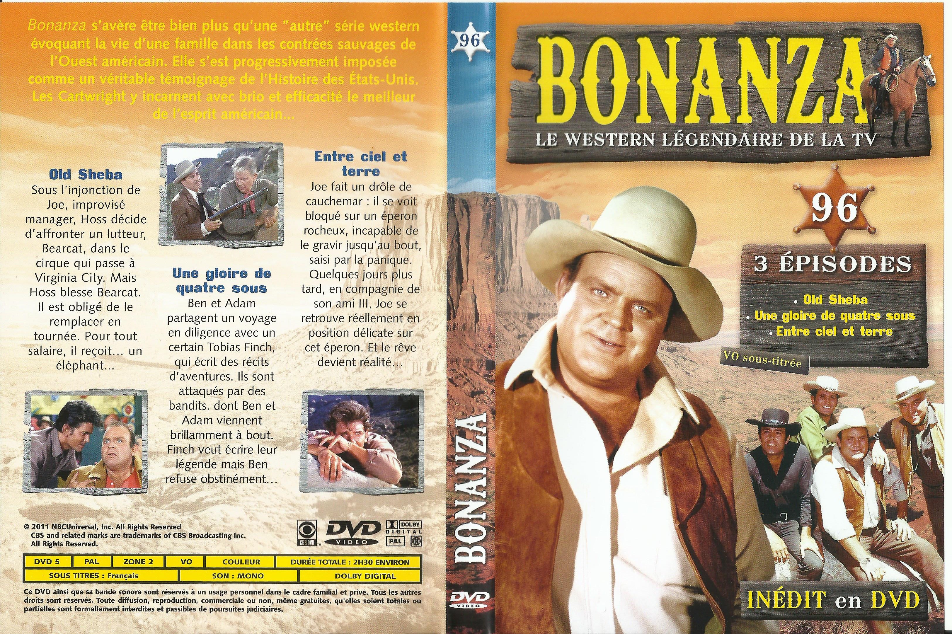 Jaquette DVD Bonanza vol 96