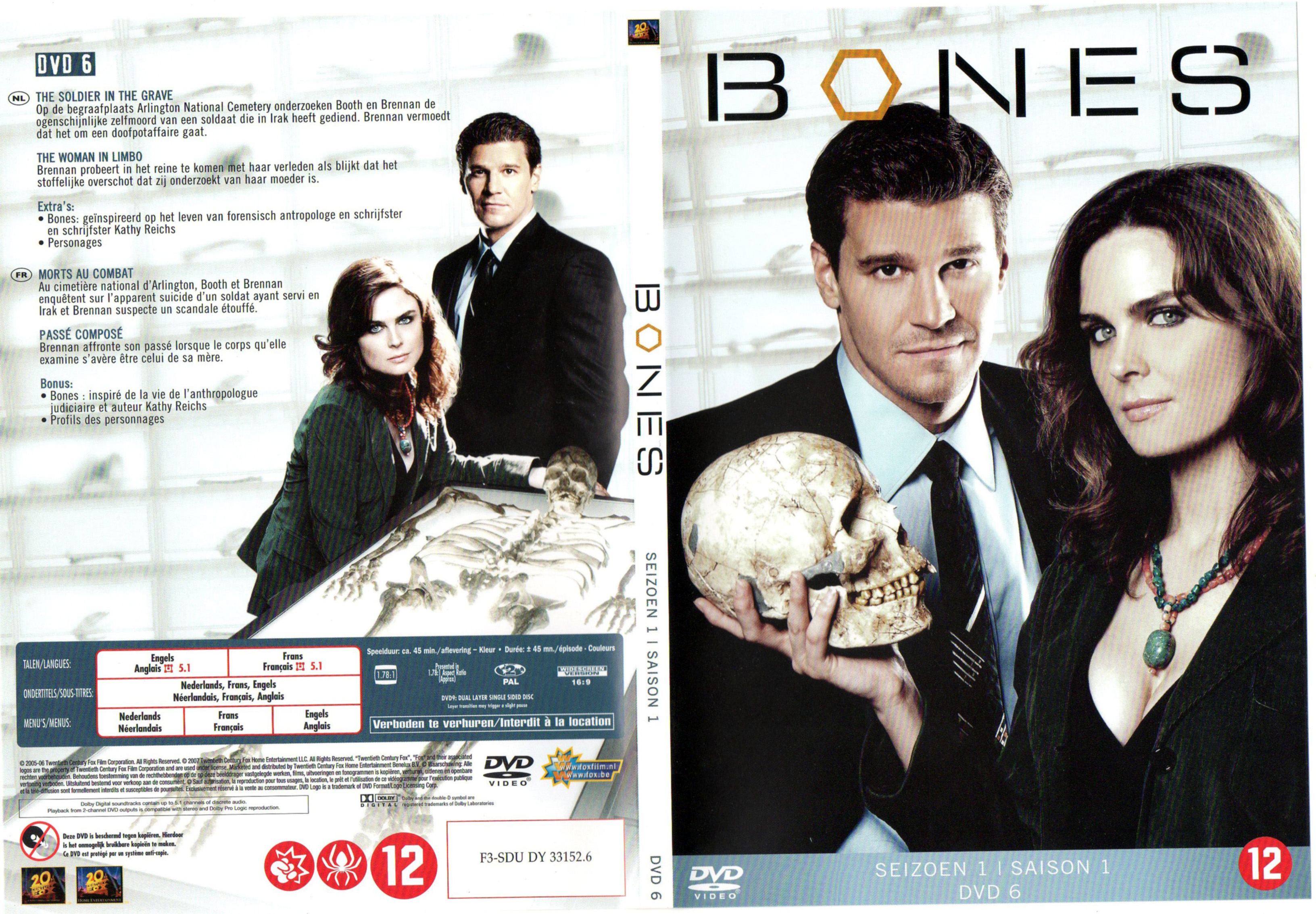 Jaquette DVD Bones Saison 1 DVD 6 v2