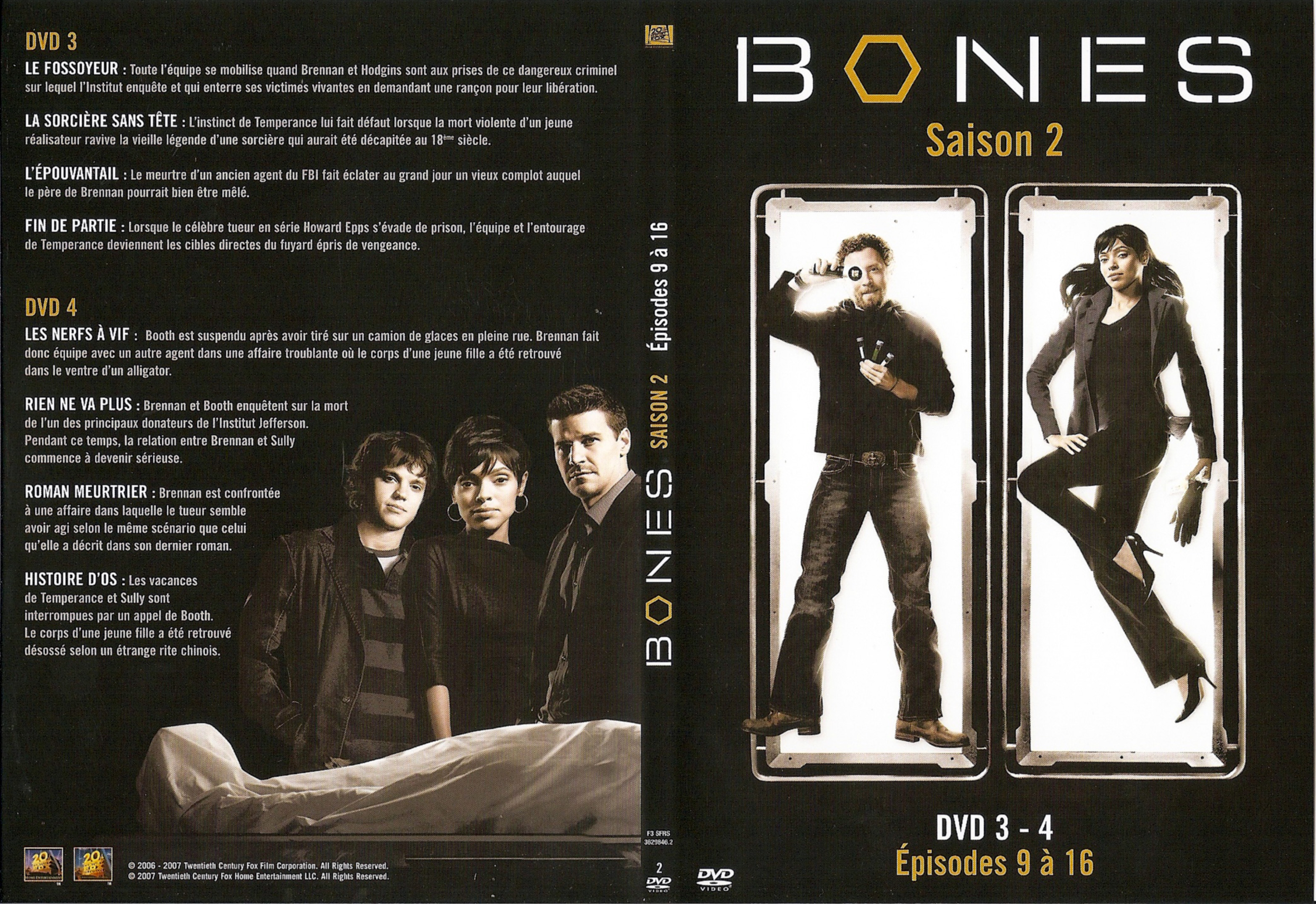 Jaquette DVD Bones Saison 2 DVD 2