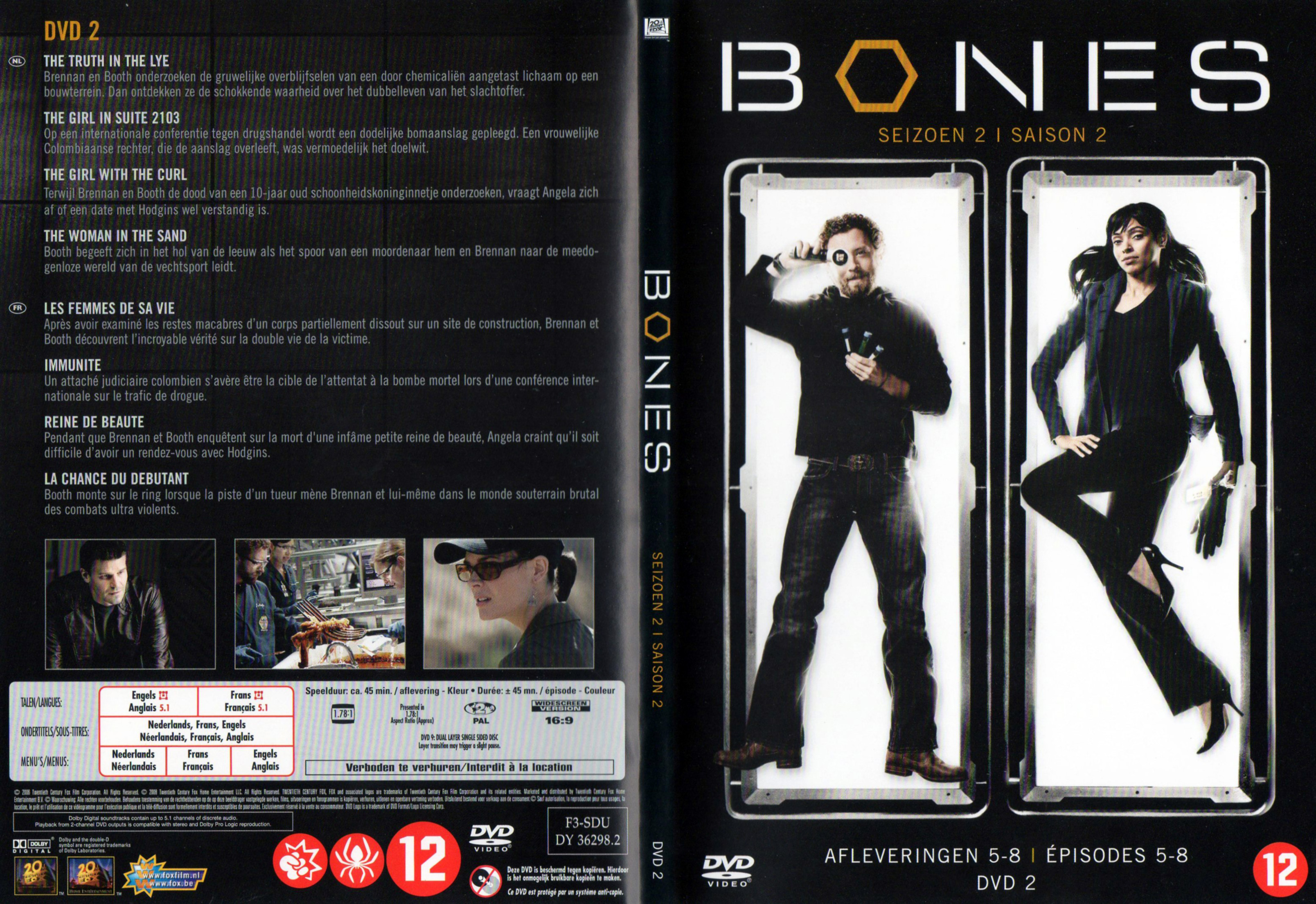 Jaquette DVD Bones Saison 2 DVD 2 v2