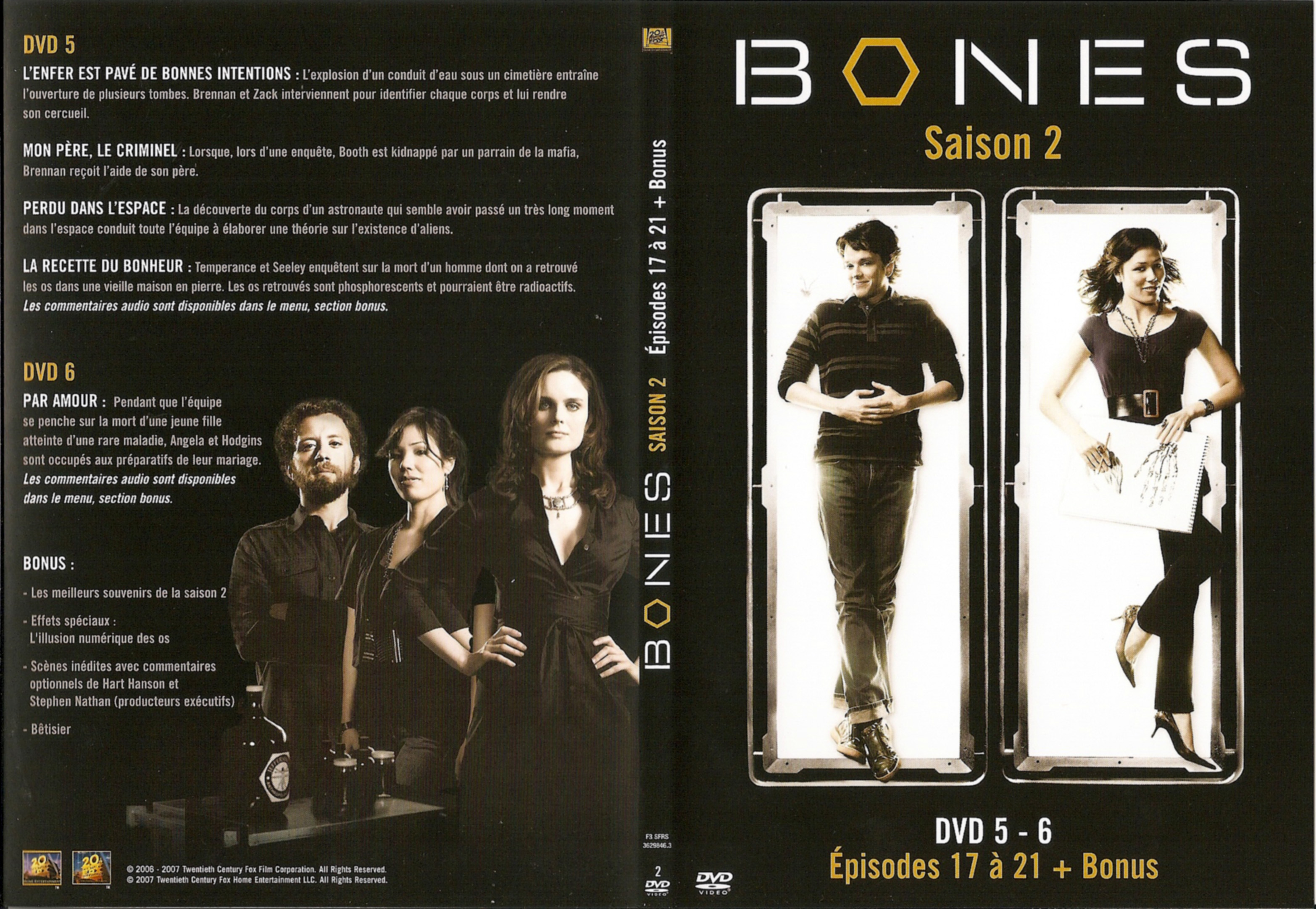 Jaquette DVD Bones Saison 2 DVD 3