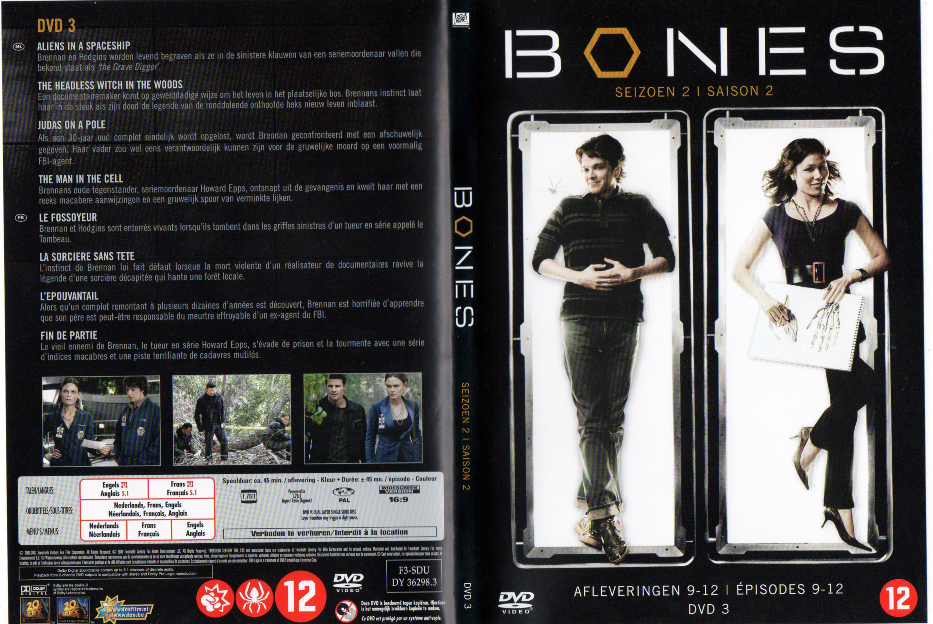 Jaquette DVD Bones Saison 2 DVD 3 v2