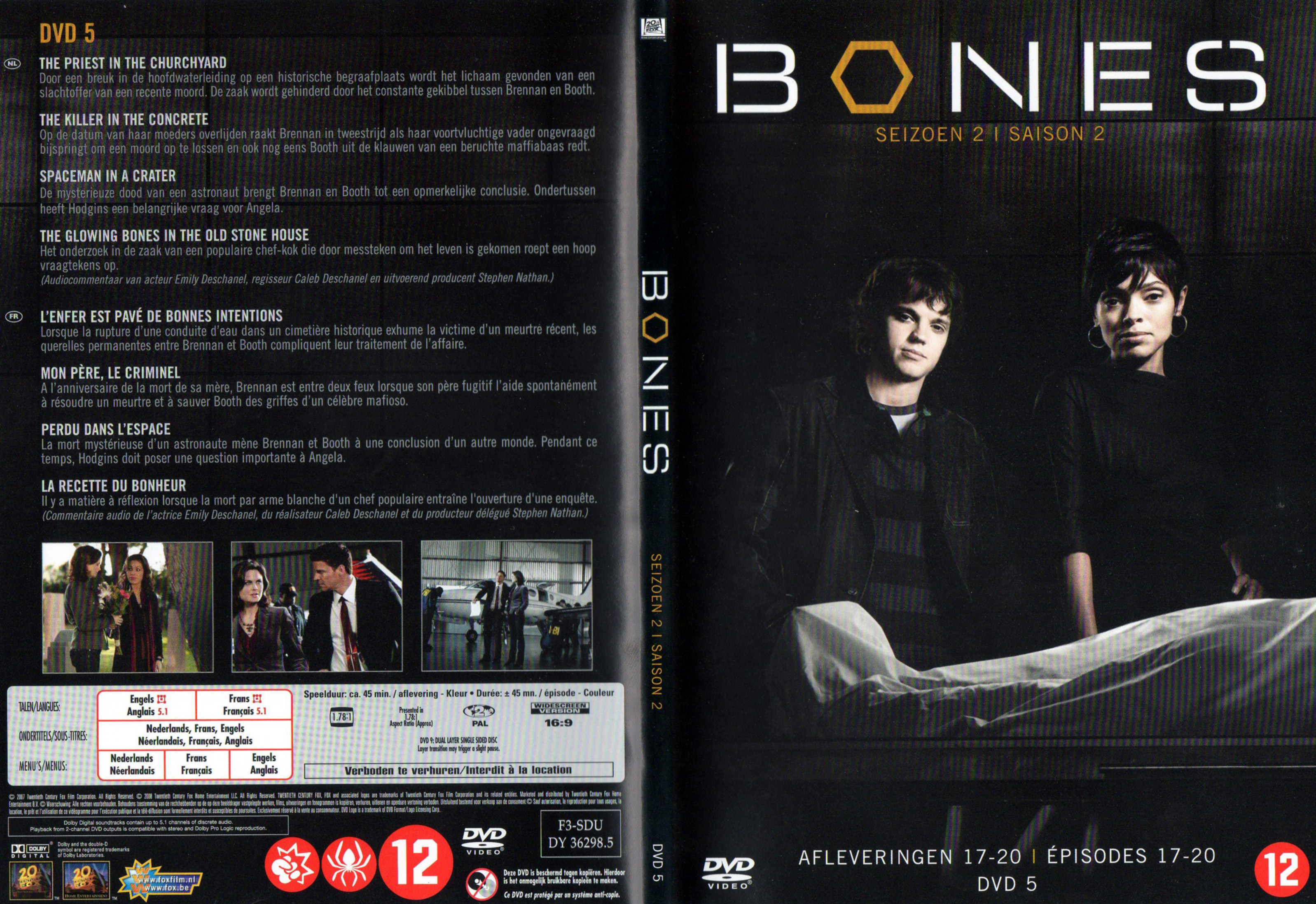 Jaquette DVD Bones Saison 2 DVD 5 v2