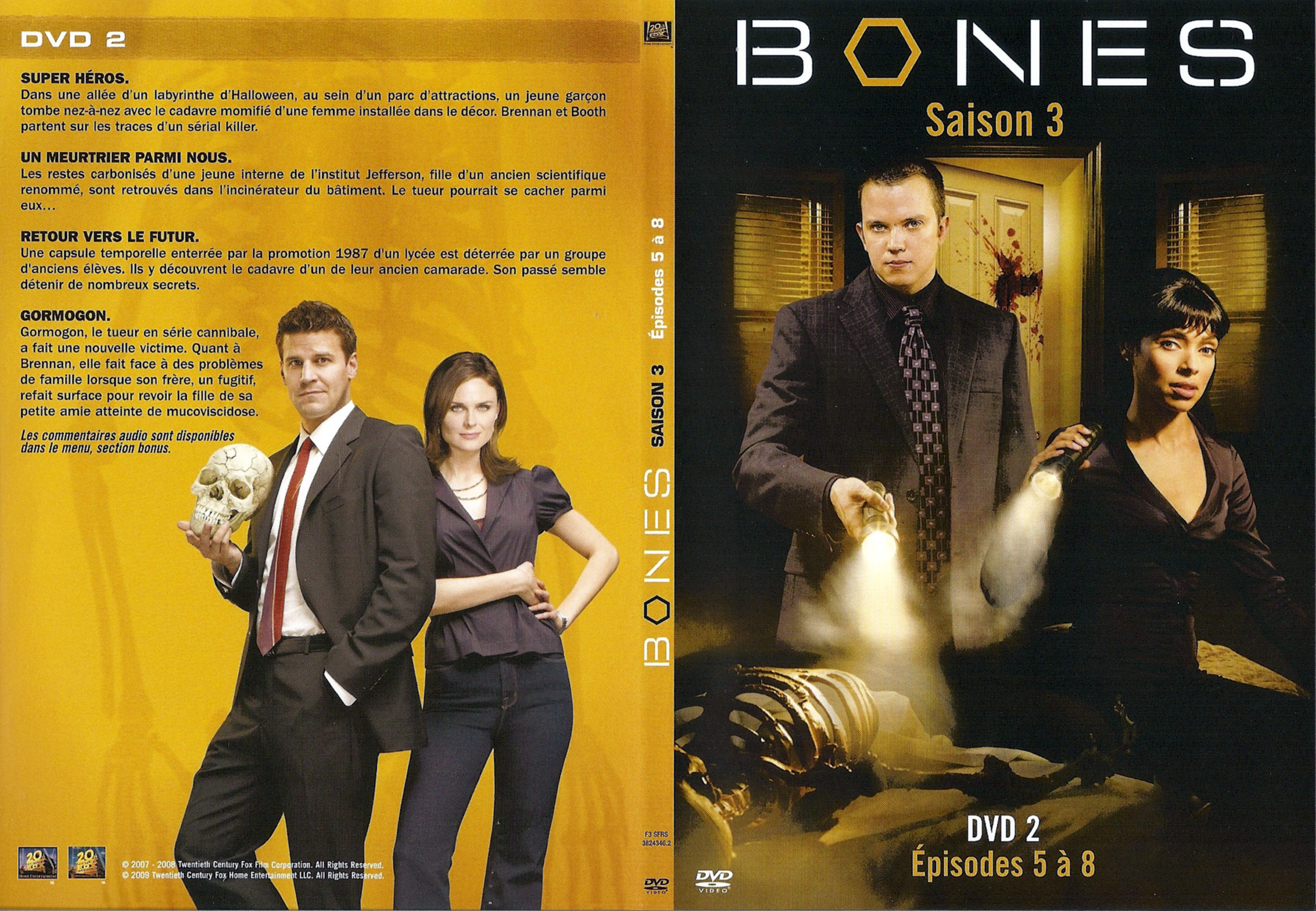 Jaquette DVD Bones Saison 3 DVD 2