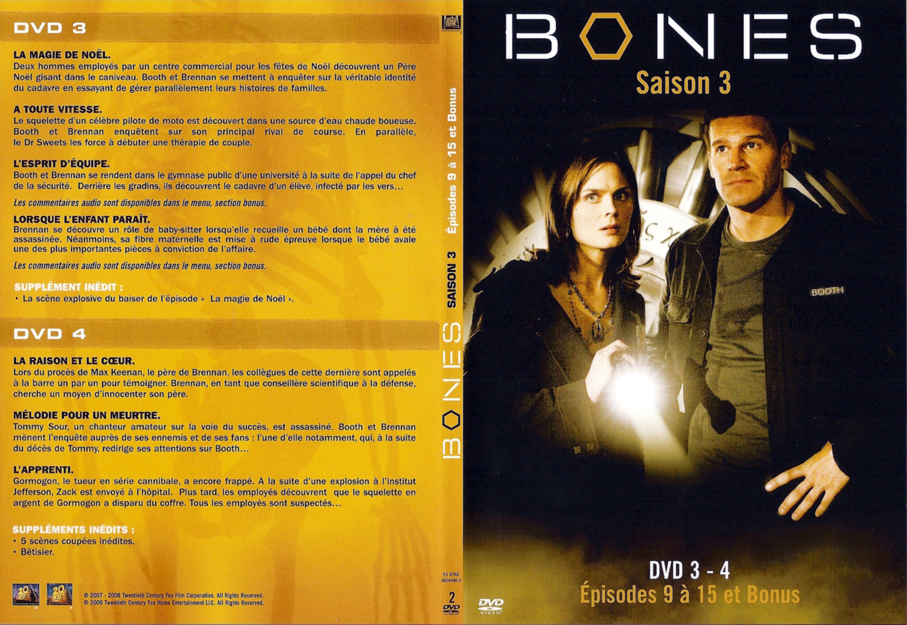 Jaquette DVD Bones Saison 3 DVD 3