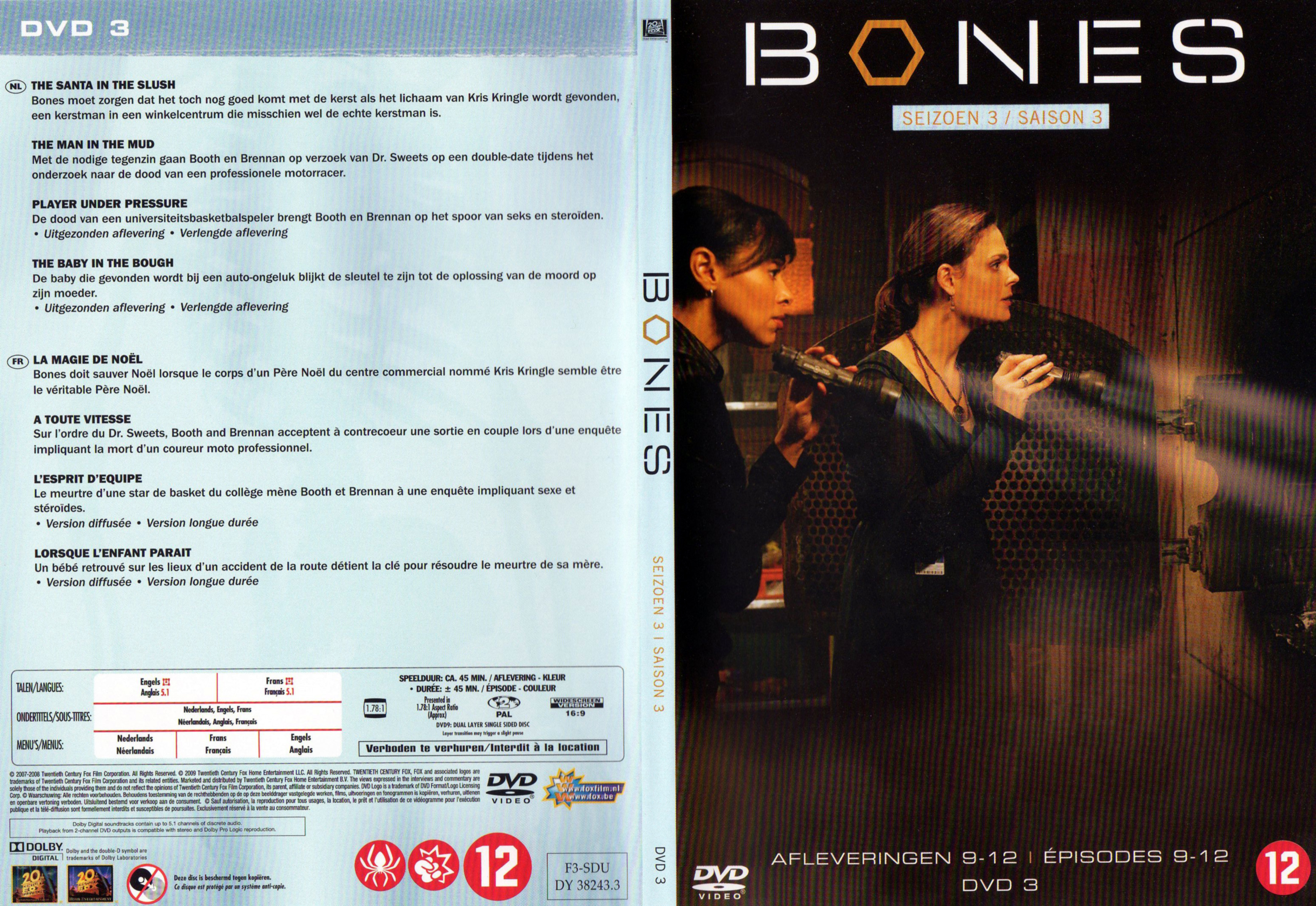Jaquette DVD Bones Saison 3 DVD 3 v2