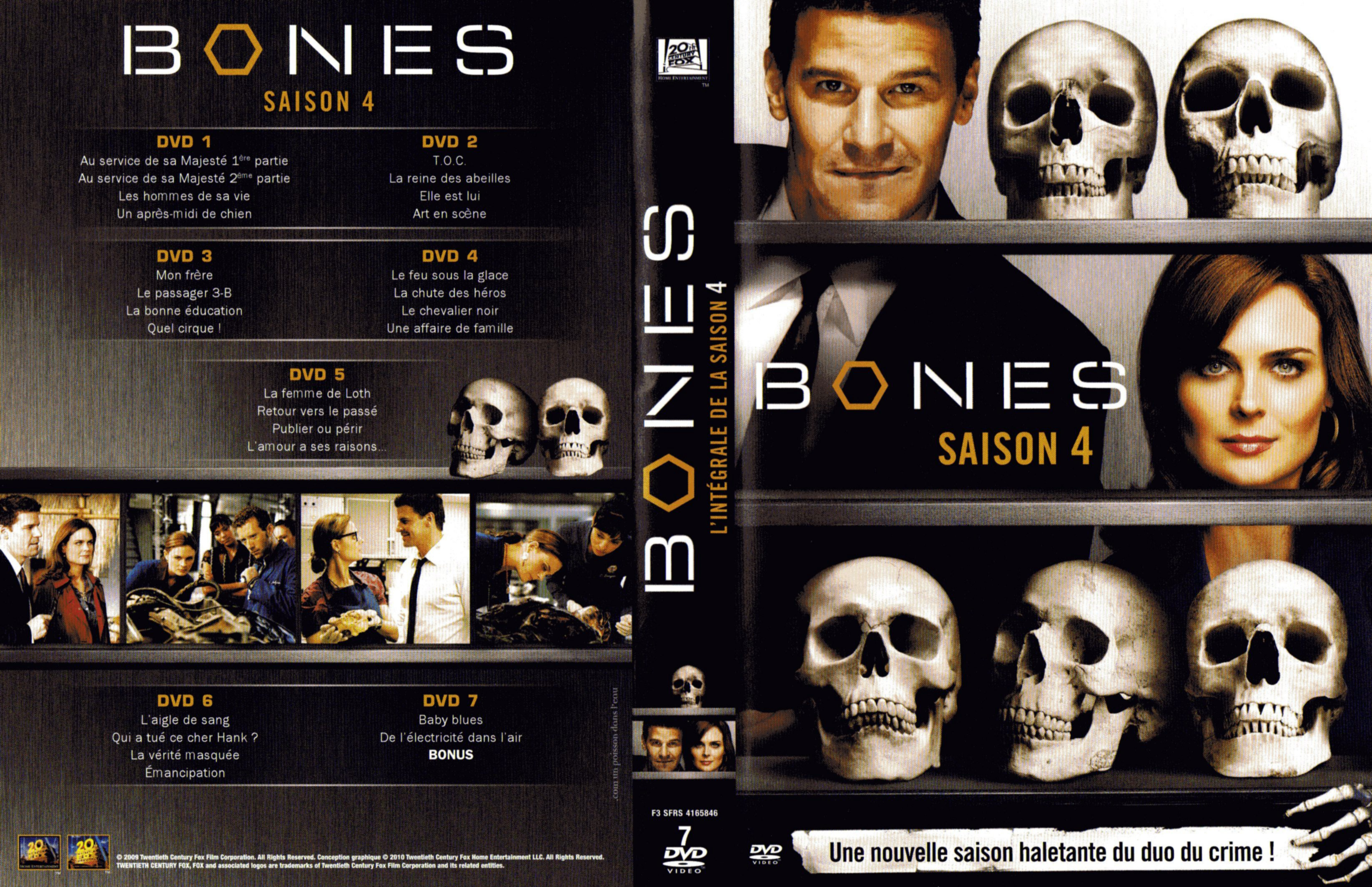 Jaquette DVD Bones Saison 4 COFFRET