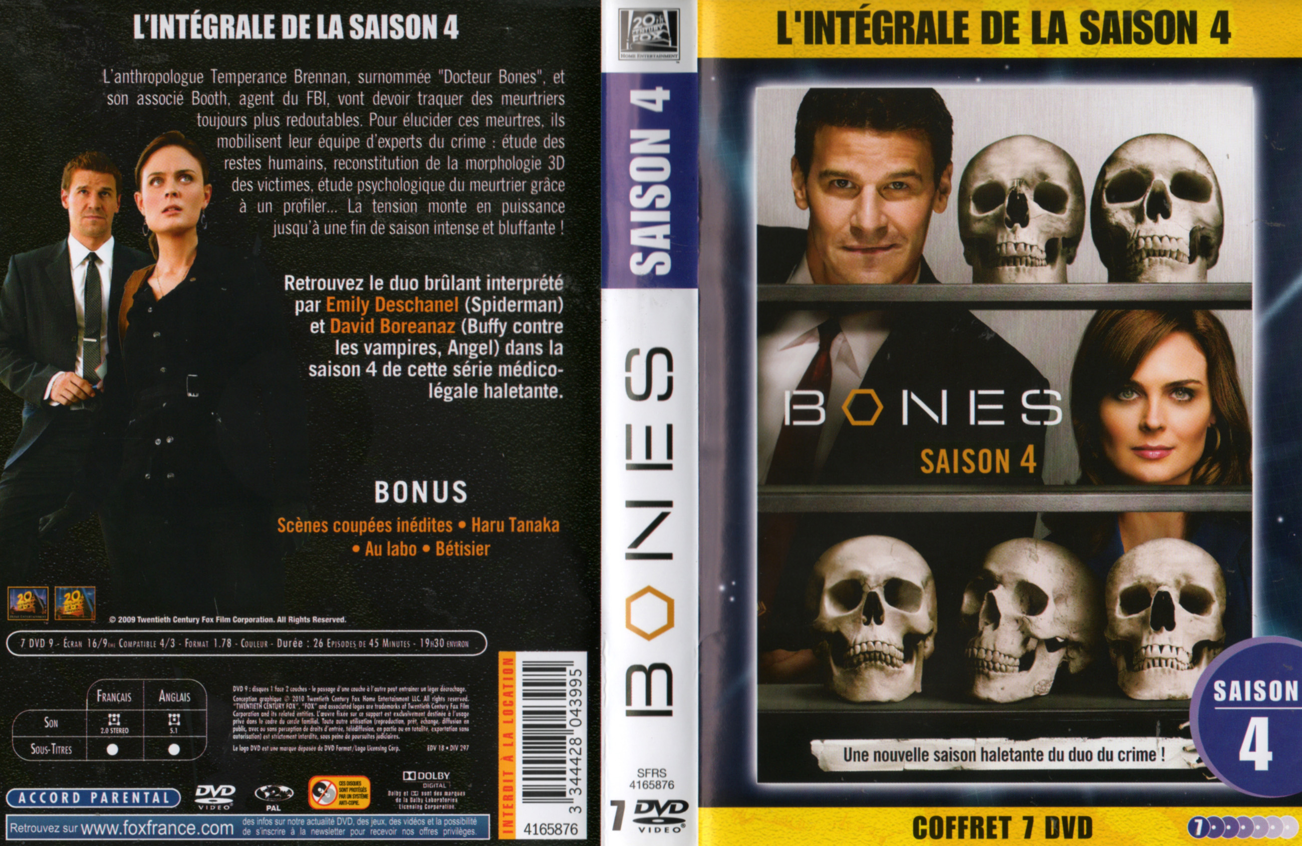 Jaquette DVD Bones Saison 4 COFFRET v2