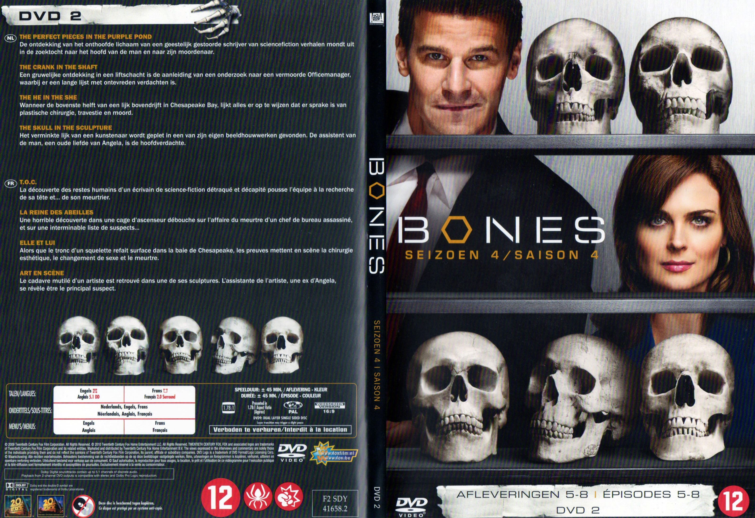 Jaquette DVD Bones Saison 4 DVD 2