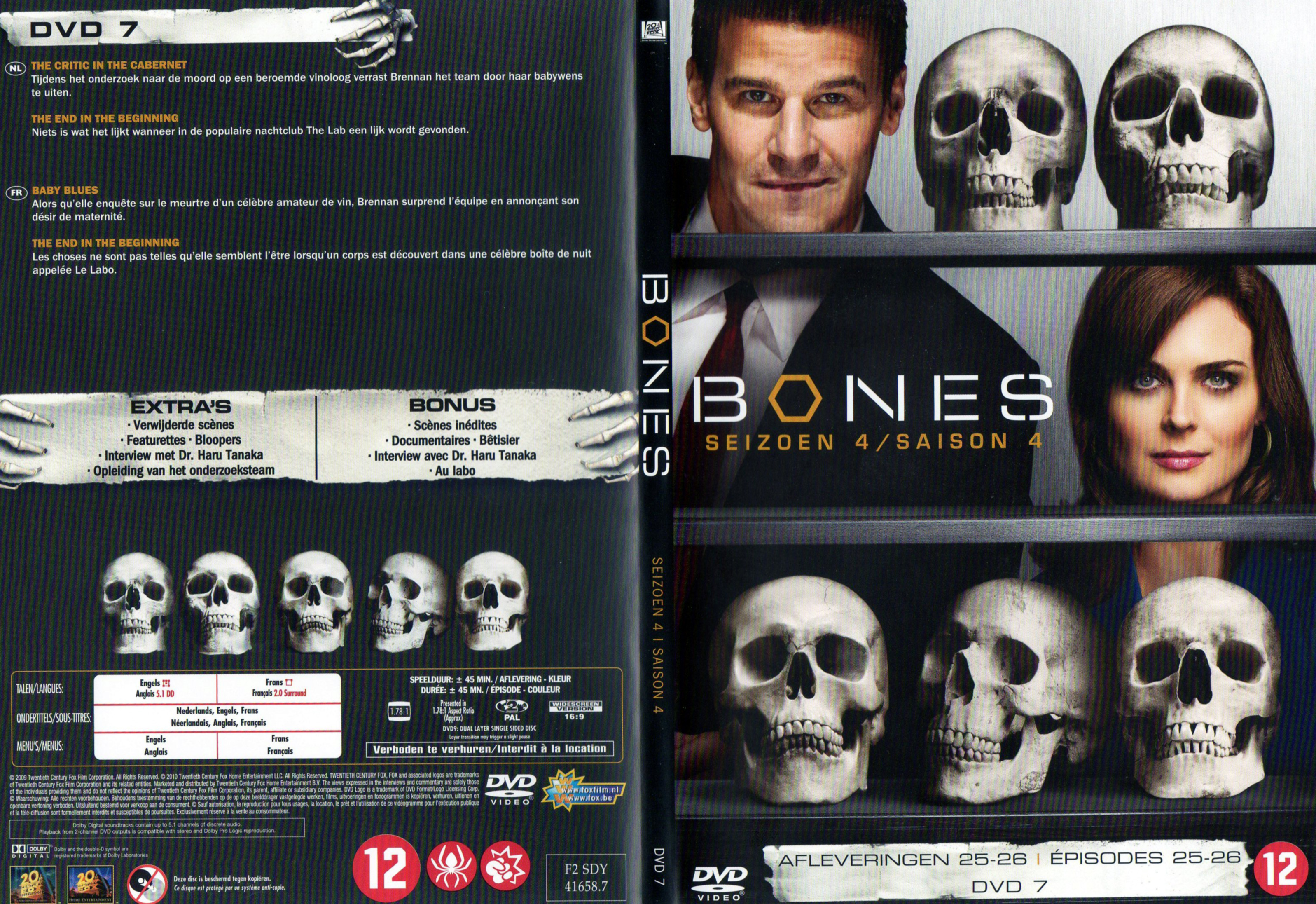 Jaquette DVD Bones Saison 4 DVD 7