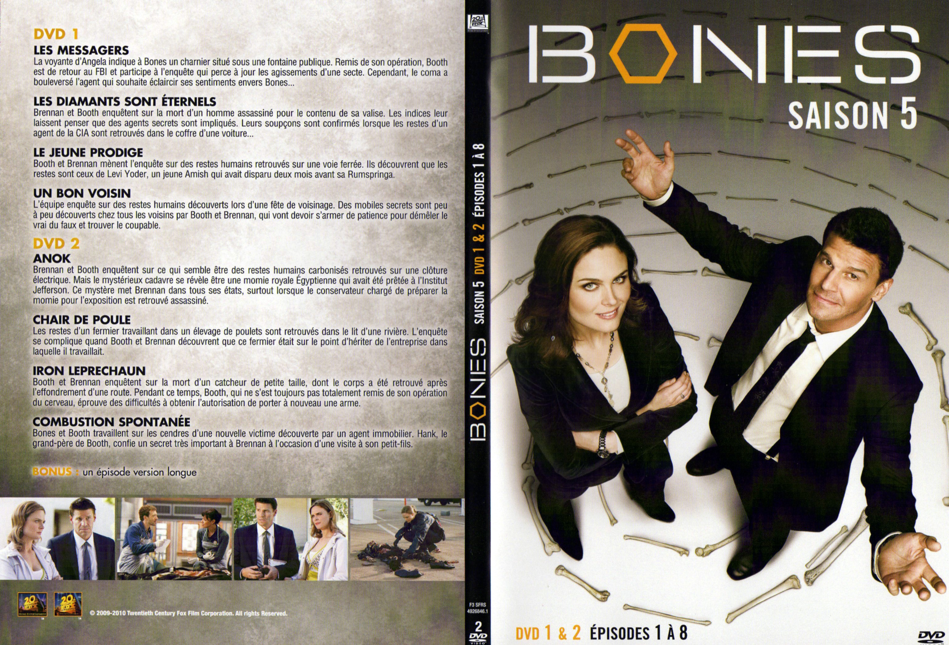 Jaquette DVD Bones Saison 5 DVD 1