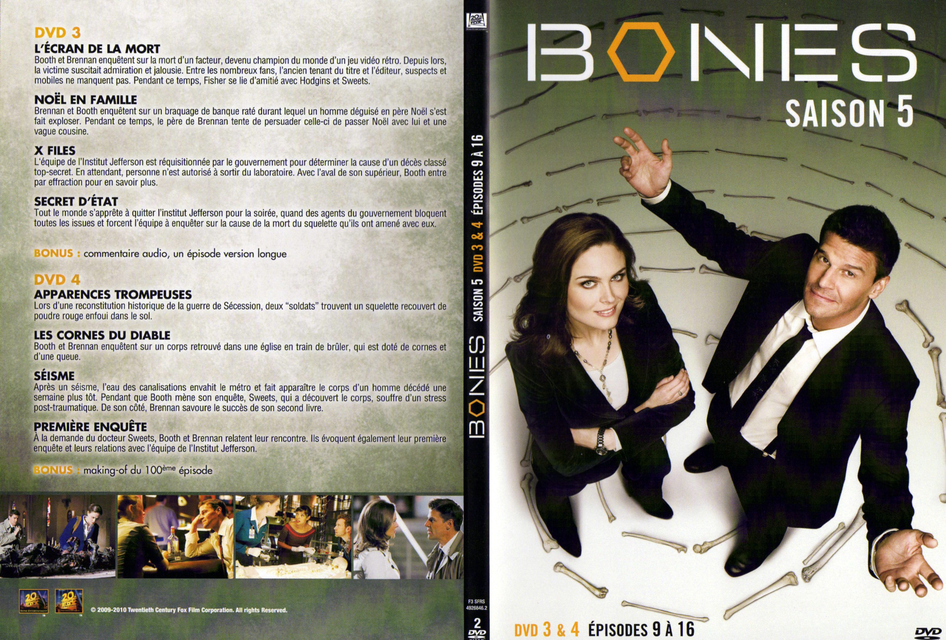 Jaquette DVD Bones Saison 5 DVD 2