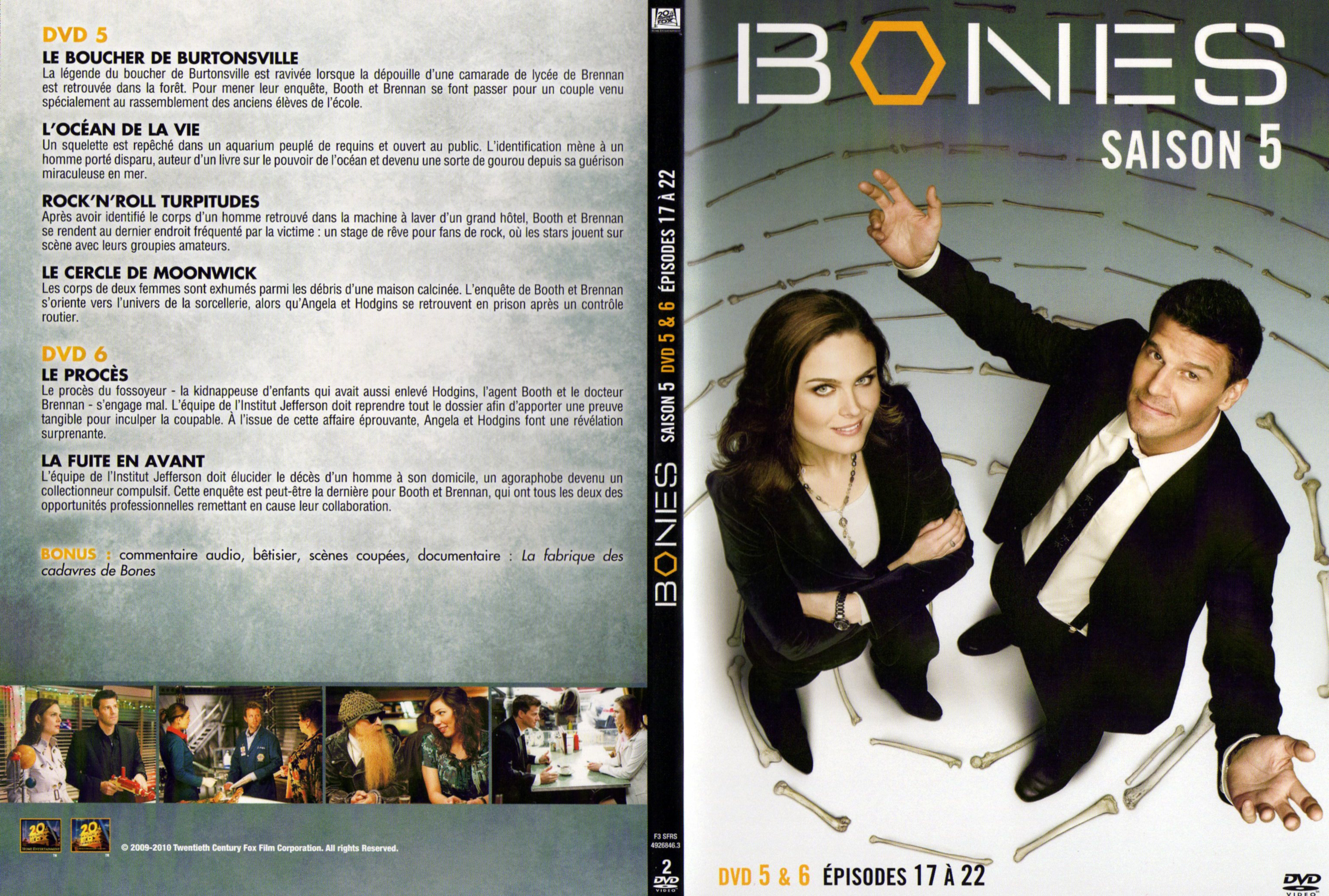 Jaquette DVD Bones Saison 5 DVD 3