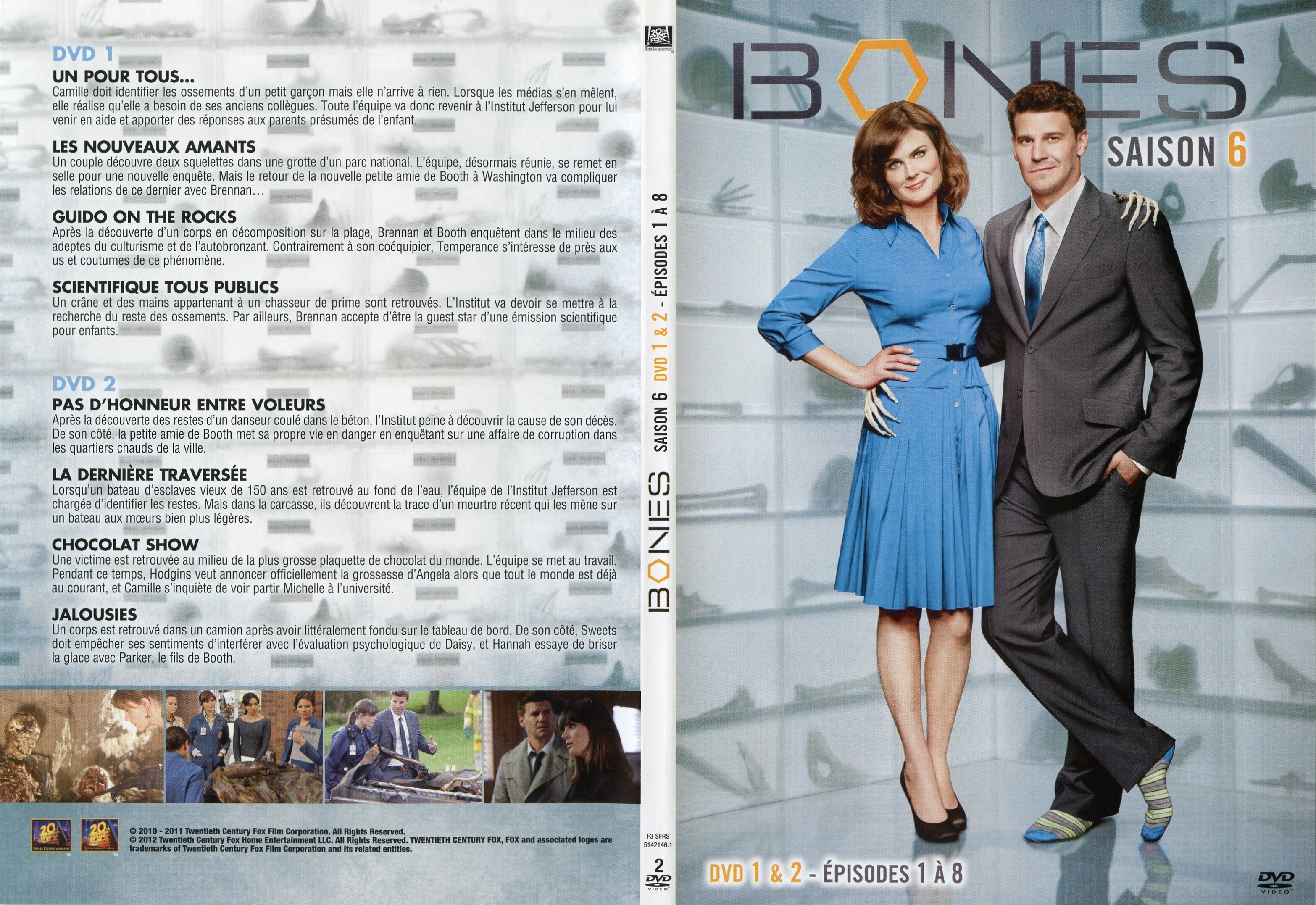 Jaquette DVD Bones Saison 6 DVD 1