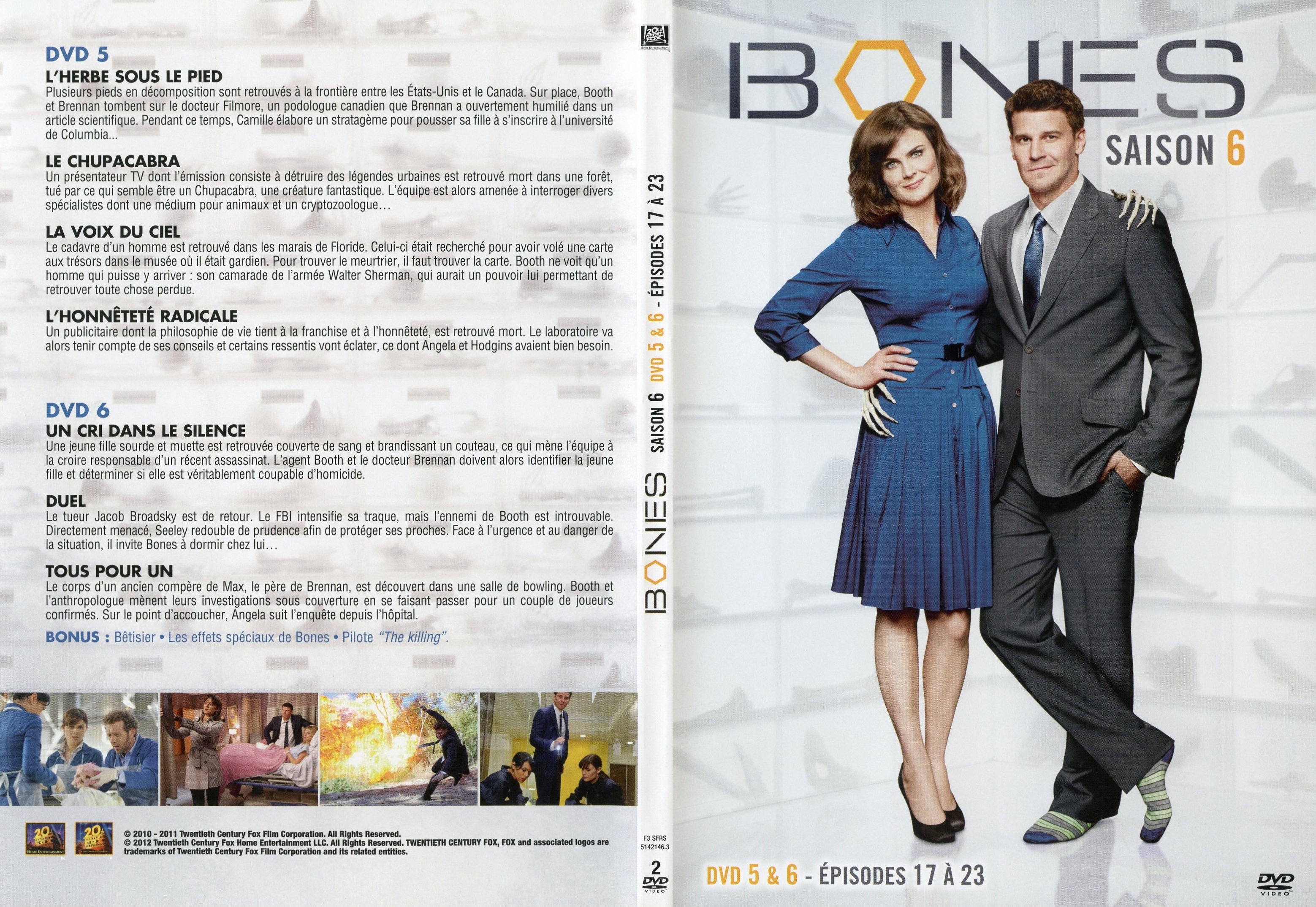 Jaquette DVD Bones Saison 6 DVD 3