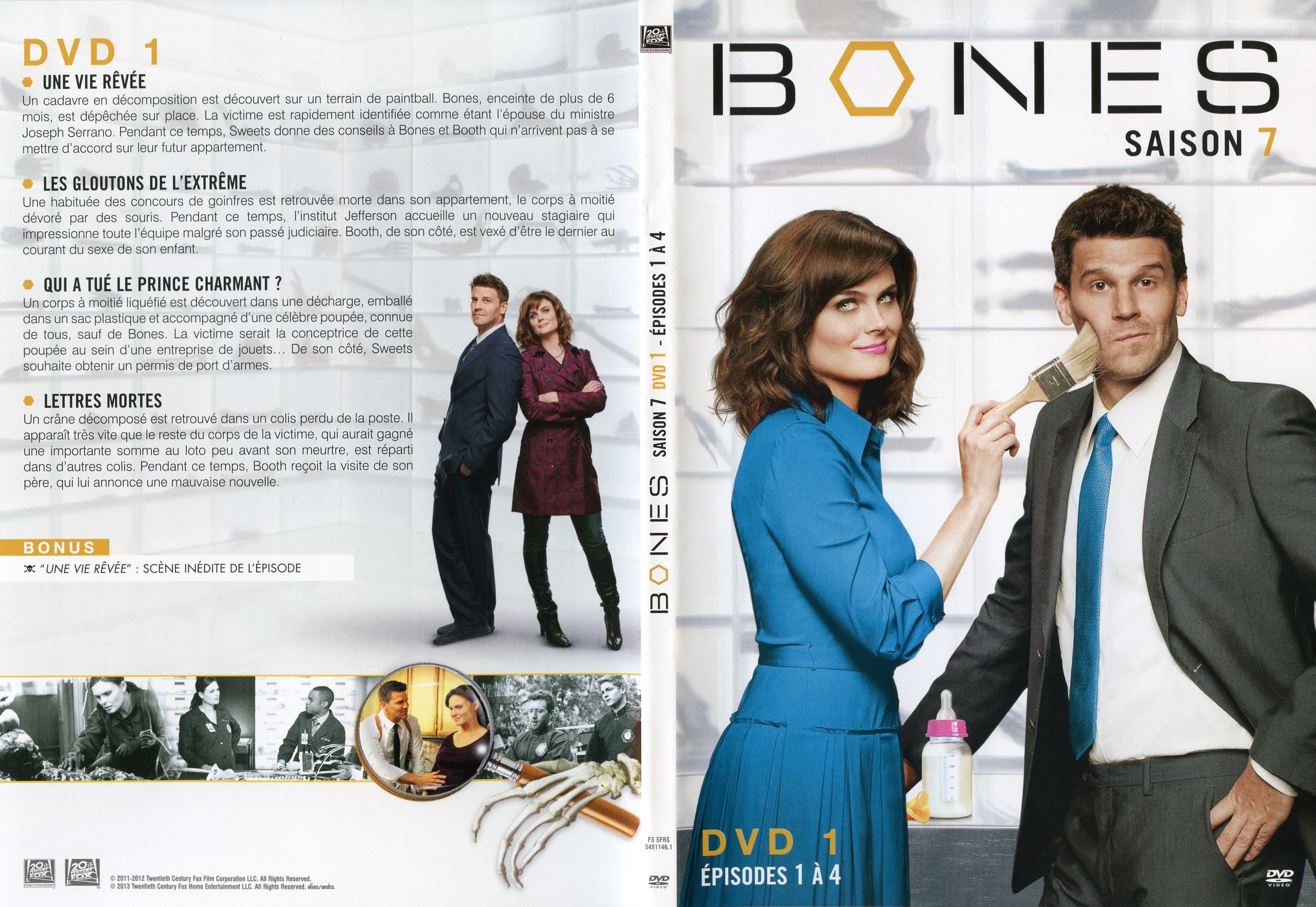 Jaquette DVD Bones Saison 7 DVD 1