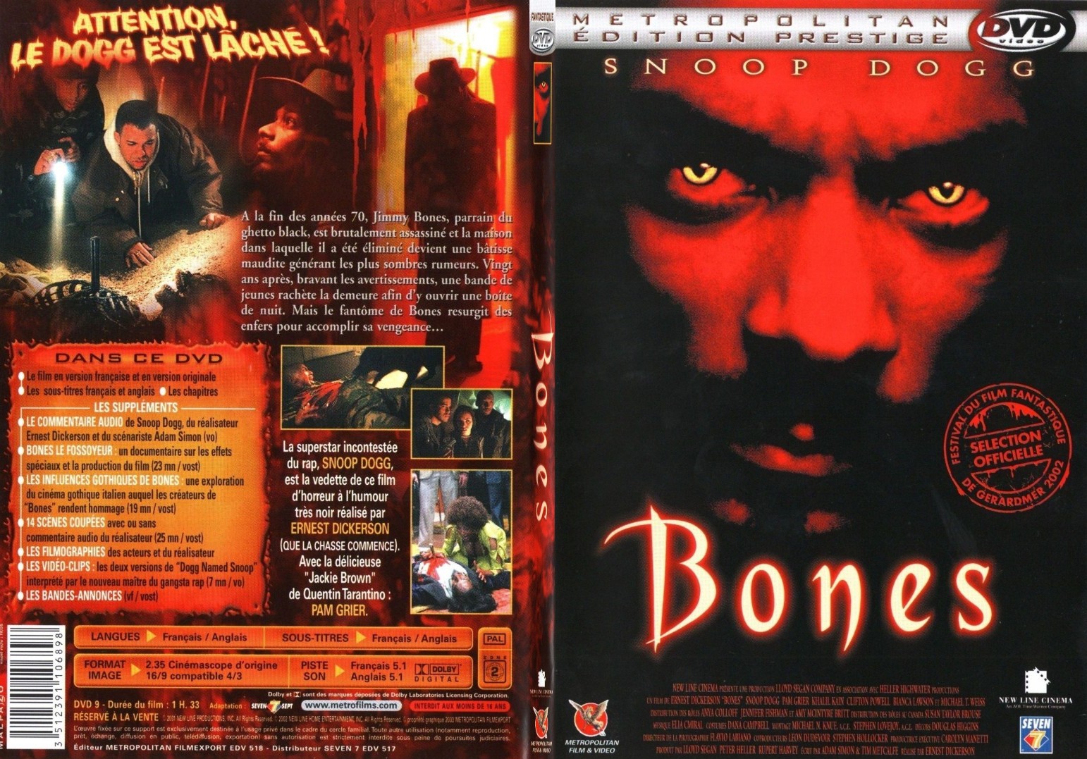 Jaquette DVD Bones - SLIM