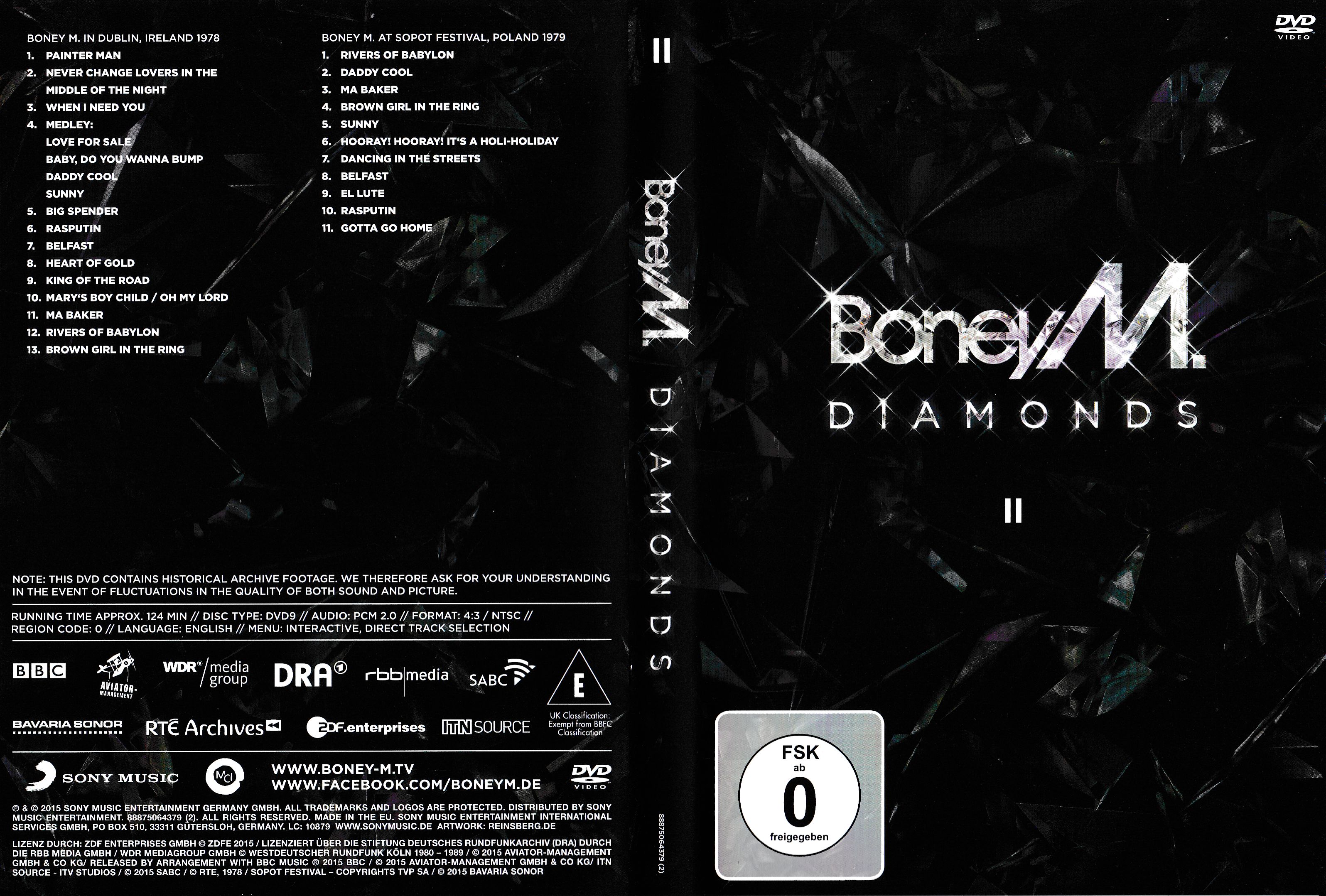 Jaquette DVD Boney M - Diamonds DVD Volume 2 