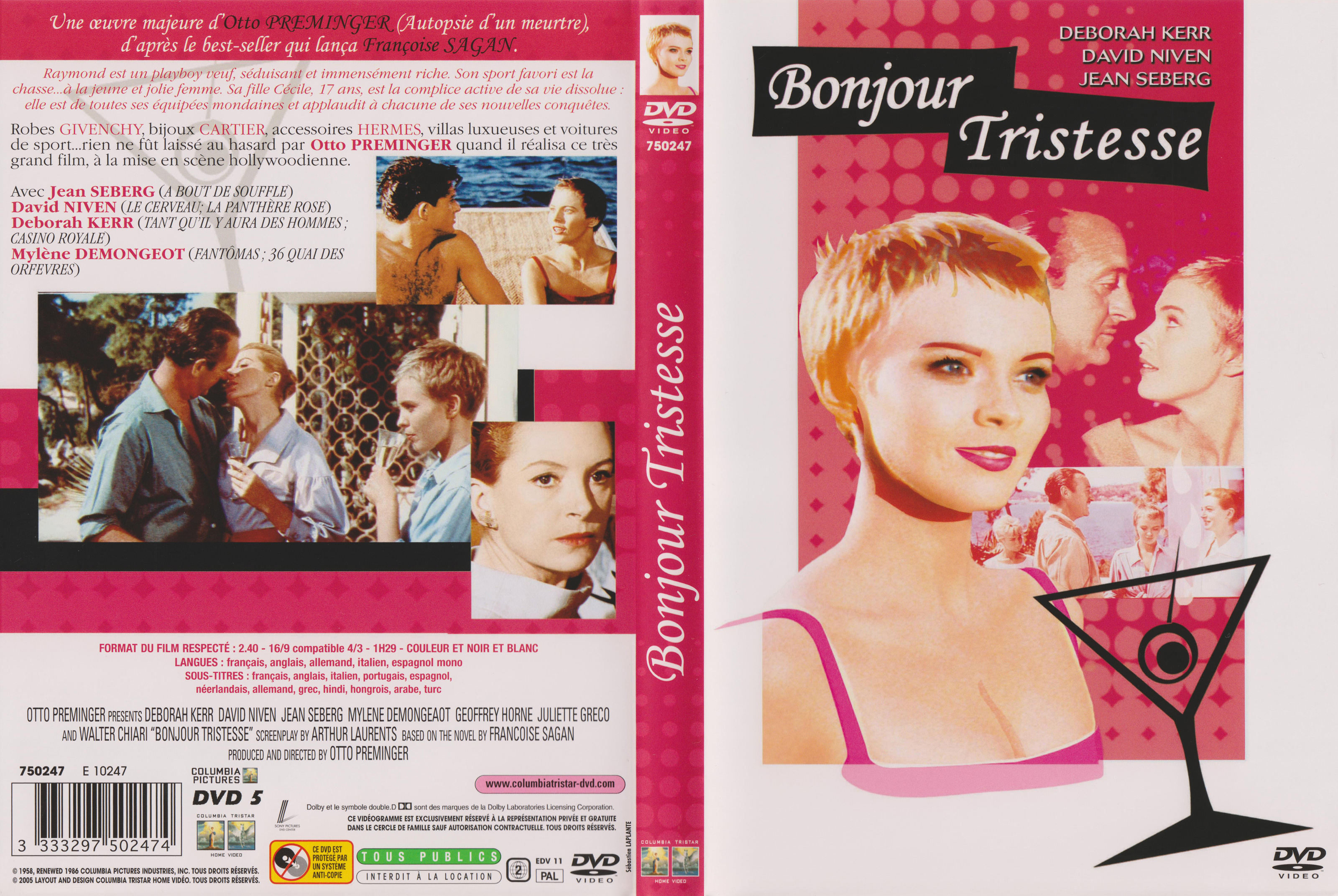 Jaquette DVD Bonjour tristesse