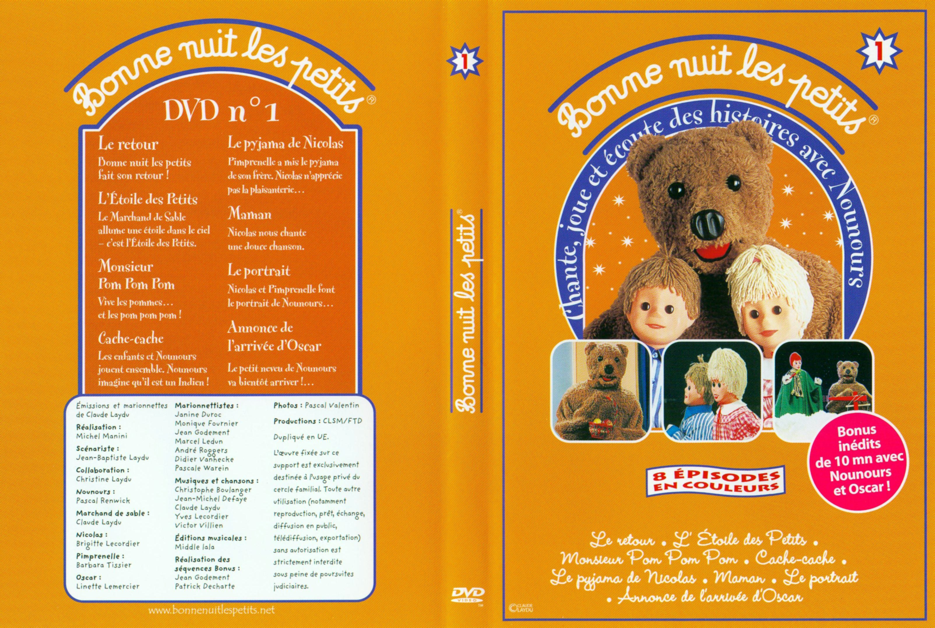 Jaquette DVD Bonne nuit les petits vol 1