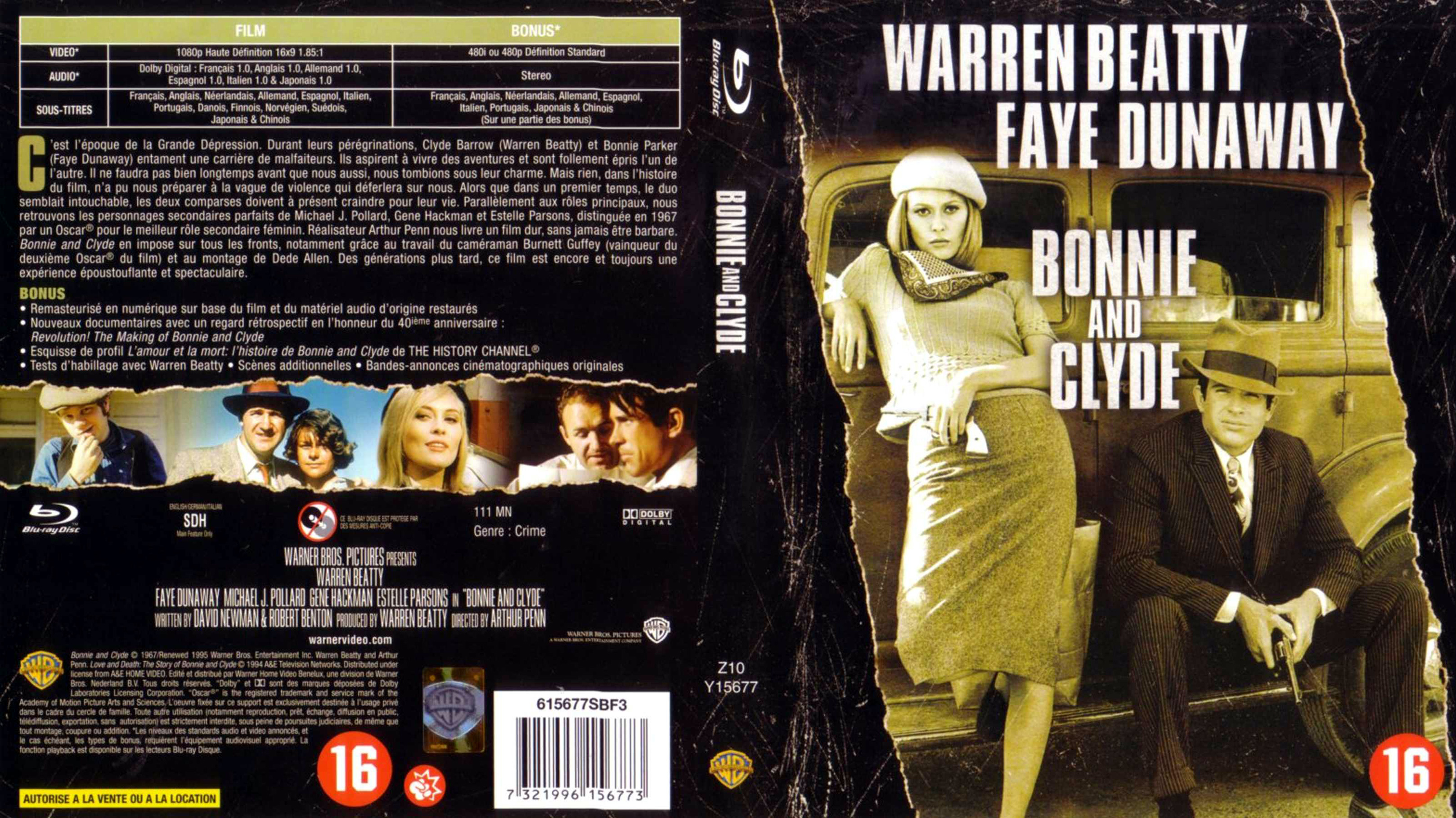 Jaquette DVD Bonnie and Clyde (BLU-RAY)