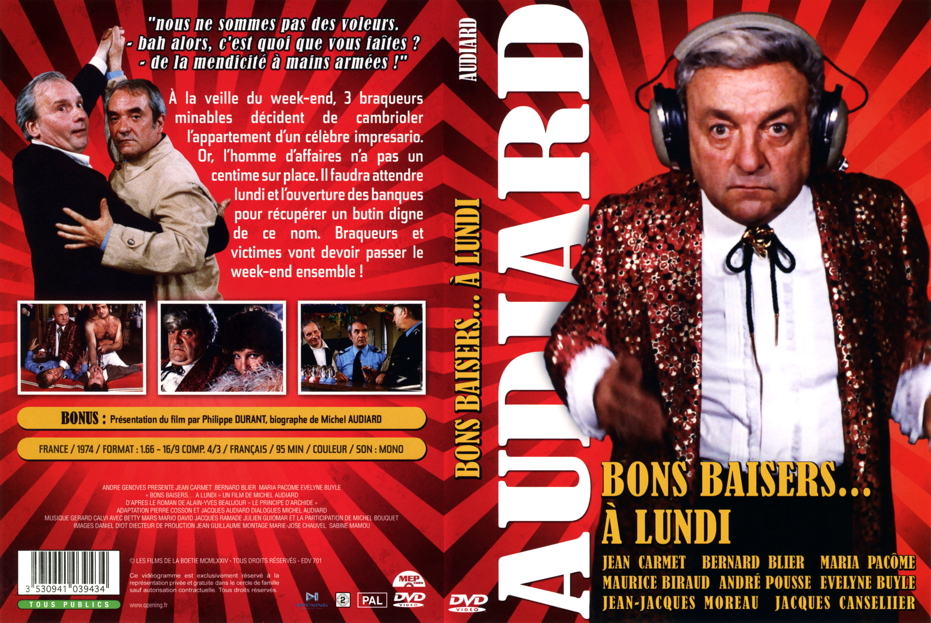 Jaquette DVD Bons baisers  lundi