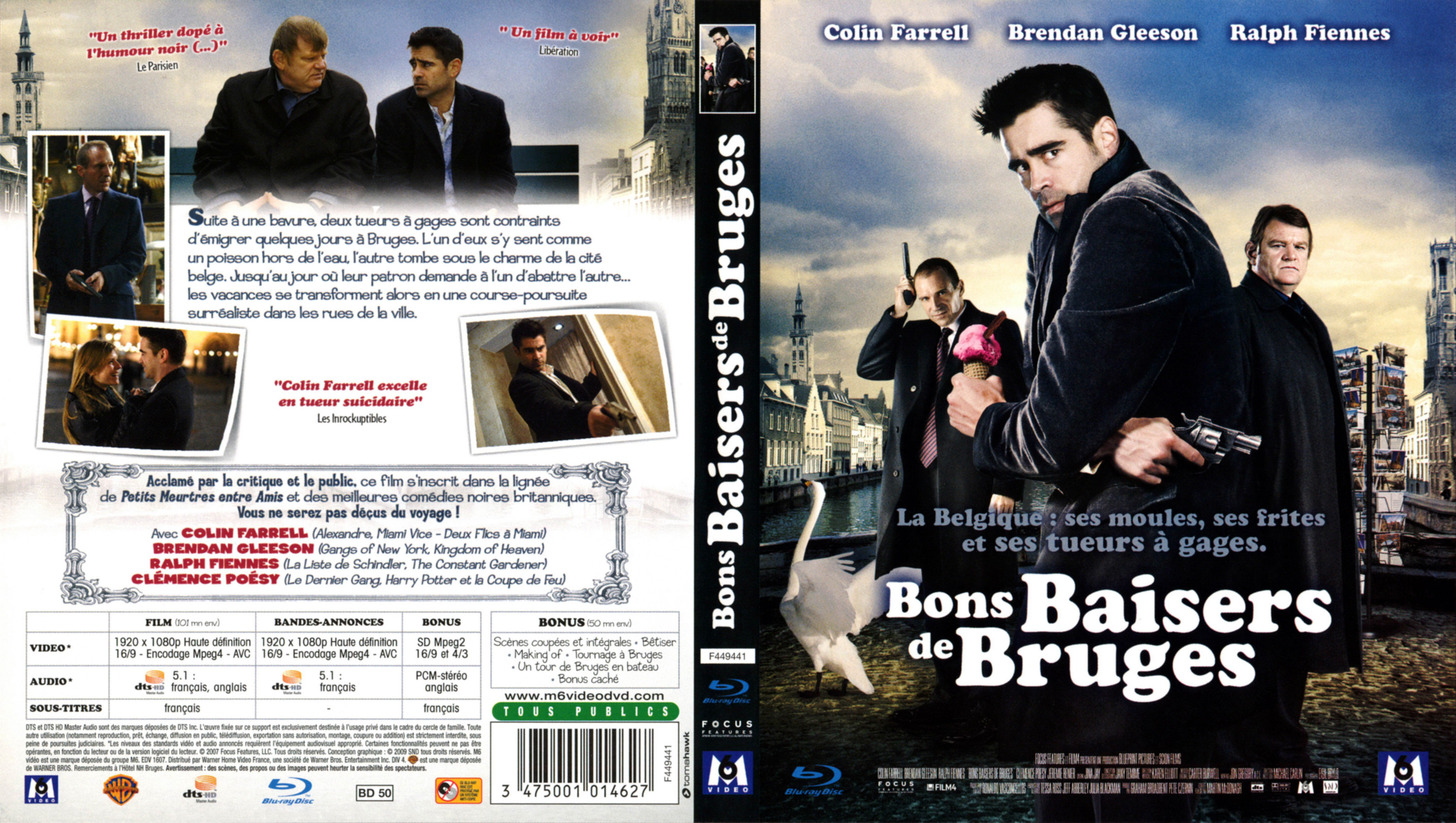 Jaquette DVD Bons baisers de Bruges (BLU-RAY)