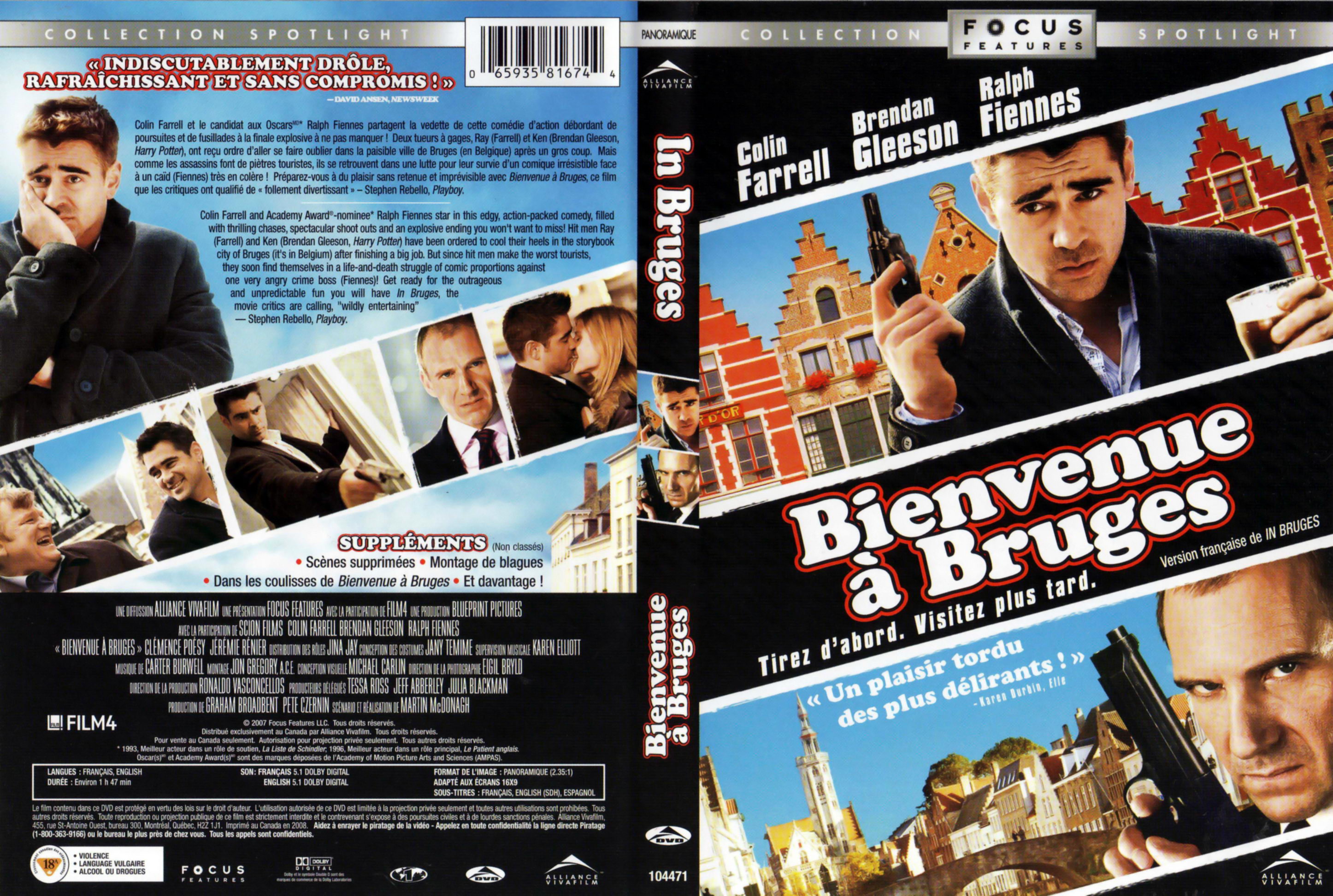 Jaquette DVD Bons baisers de Bruges - In Bruges