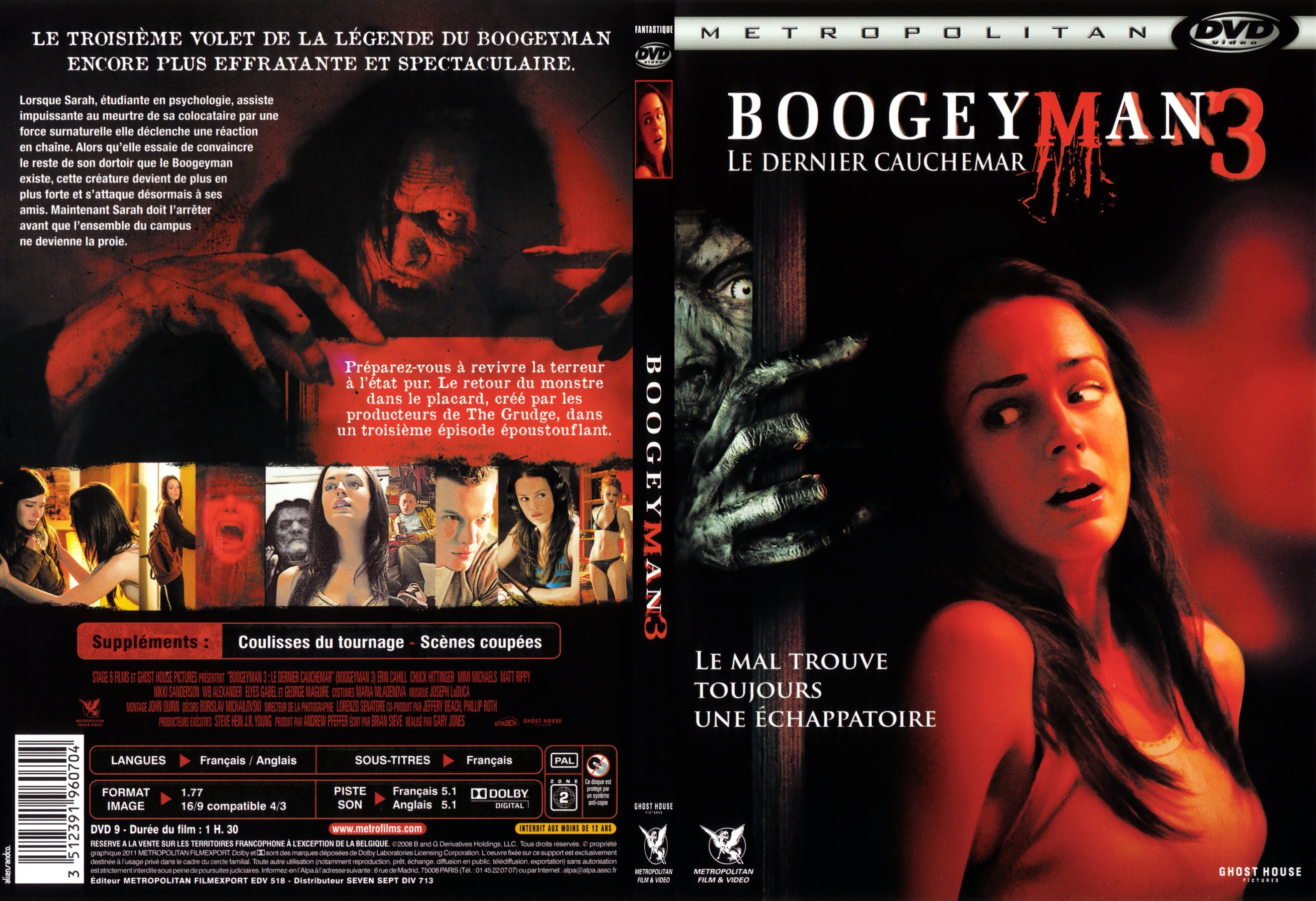 Jaquette DVD Boogeyman 3 - SLIM