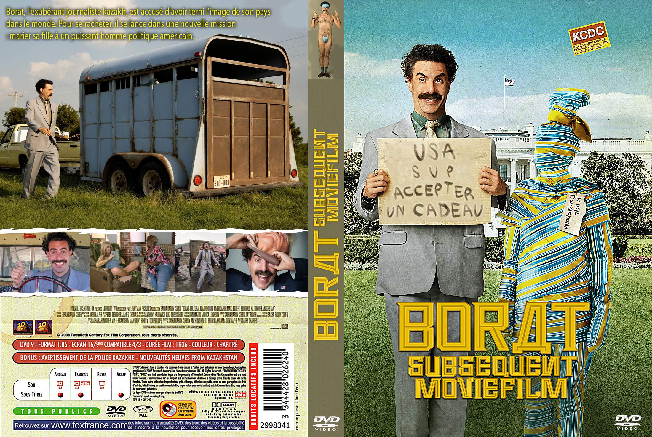 Jaquette DVD Borat 2 custom