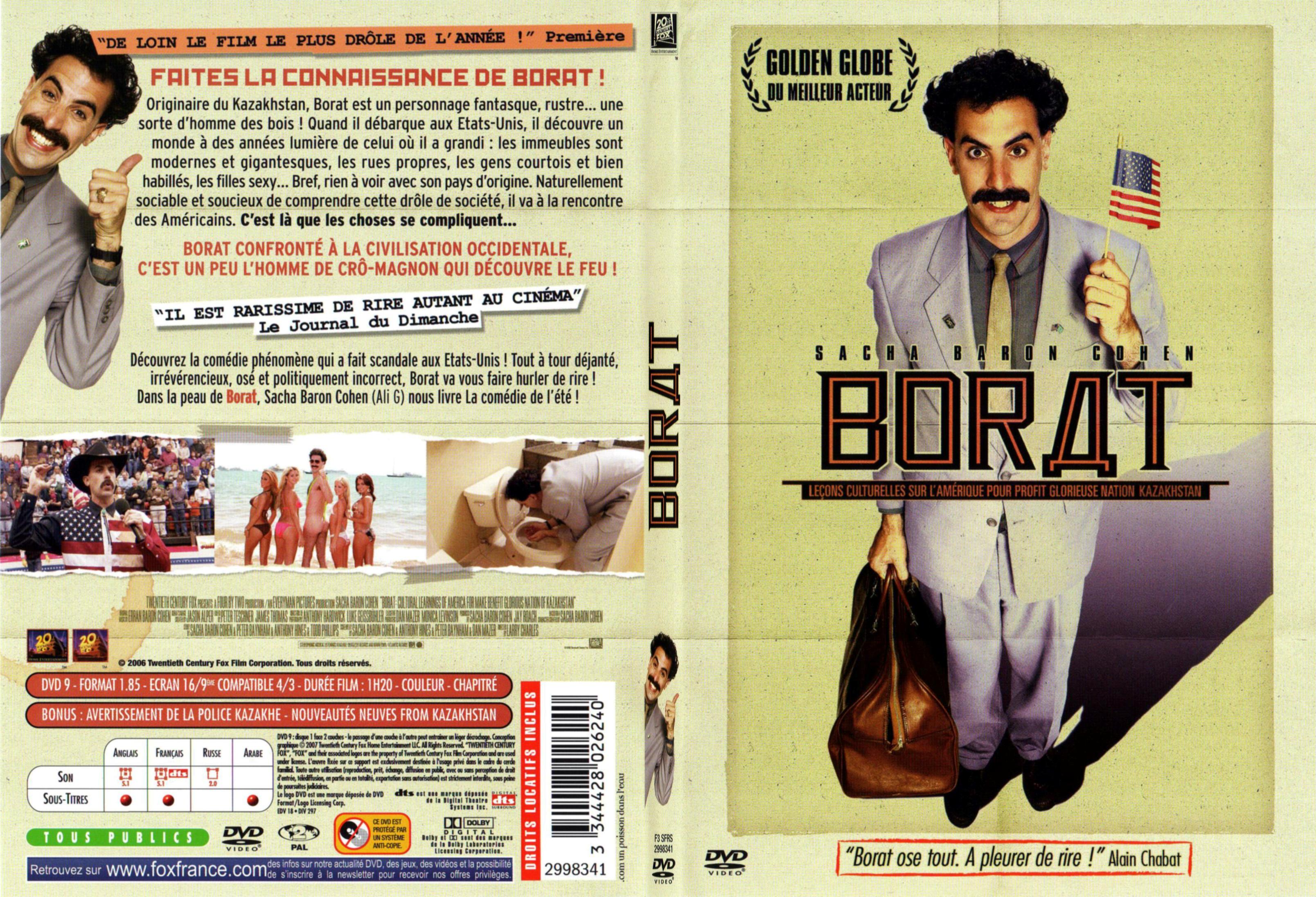 Jaquette DVD Borat - SLIM