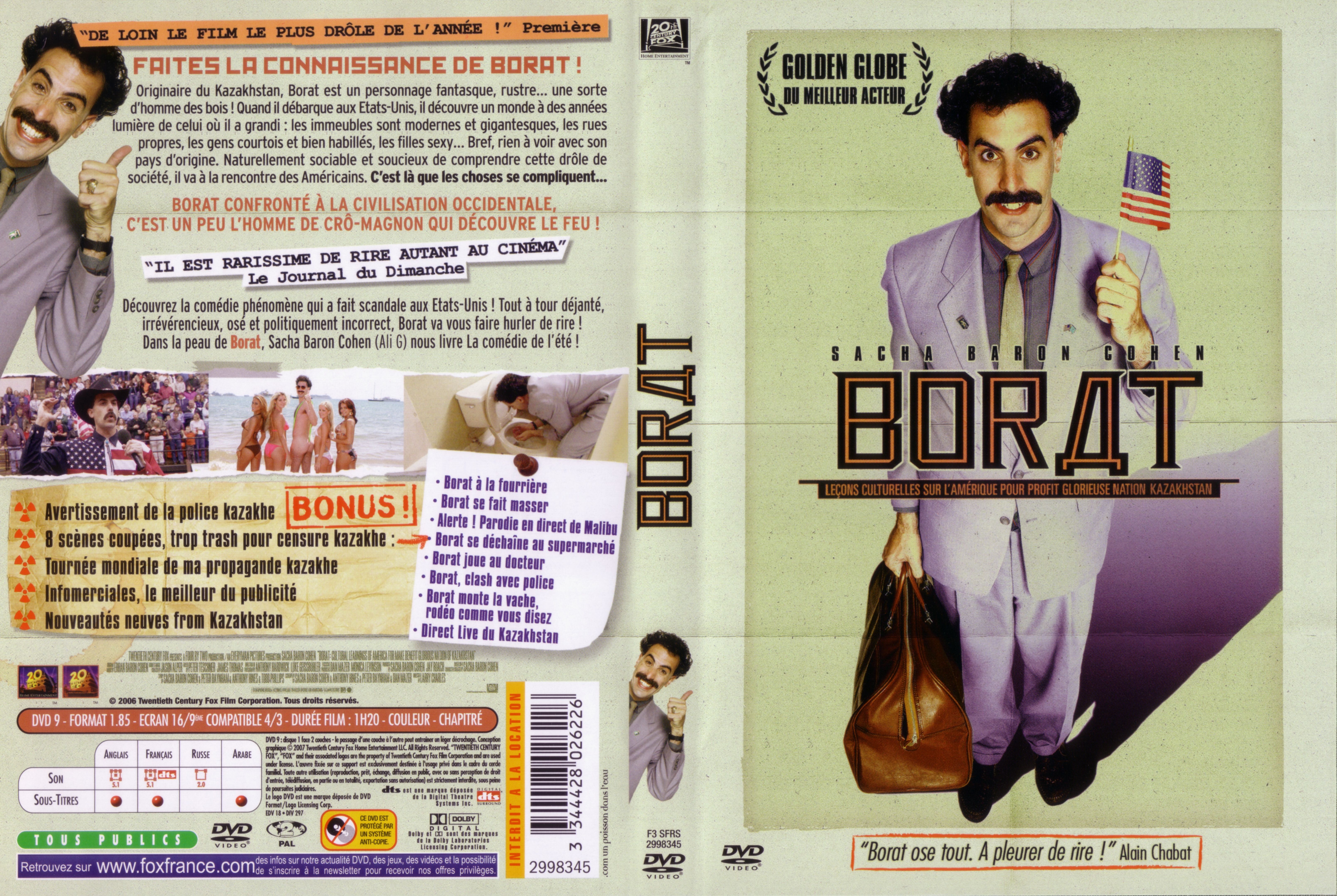 Jaquette DVD Borat v3