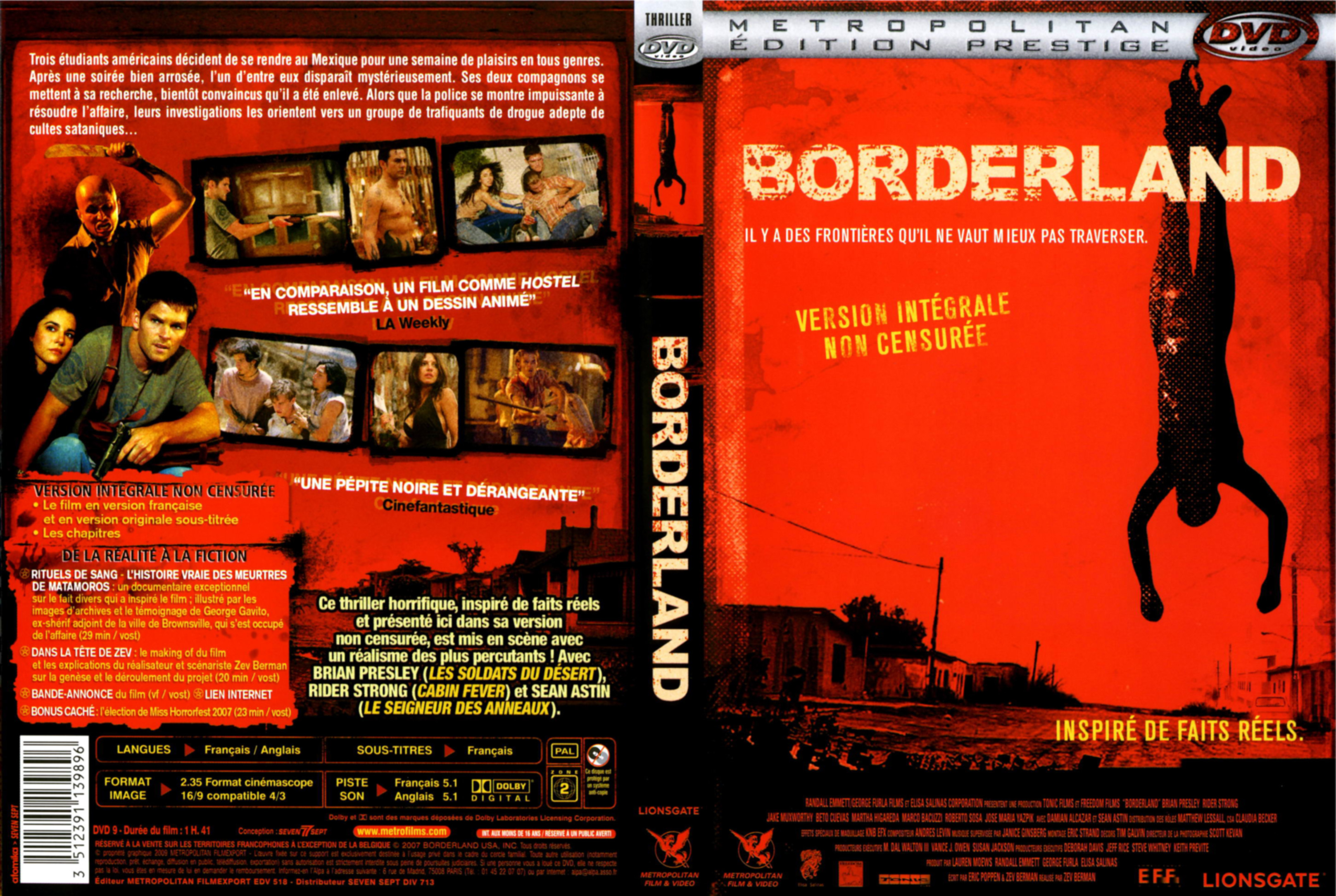 Jaquette DVD Borderland