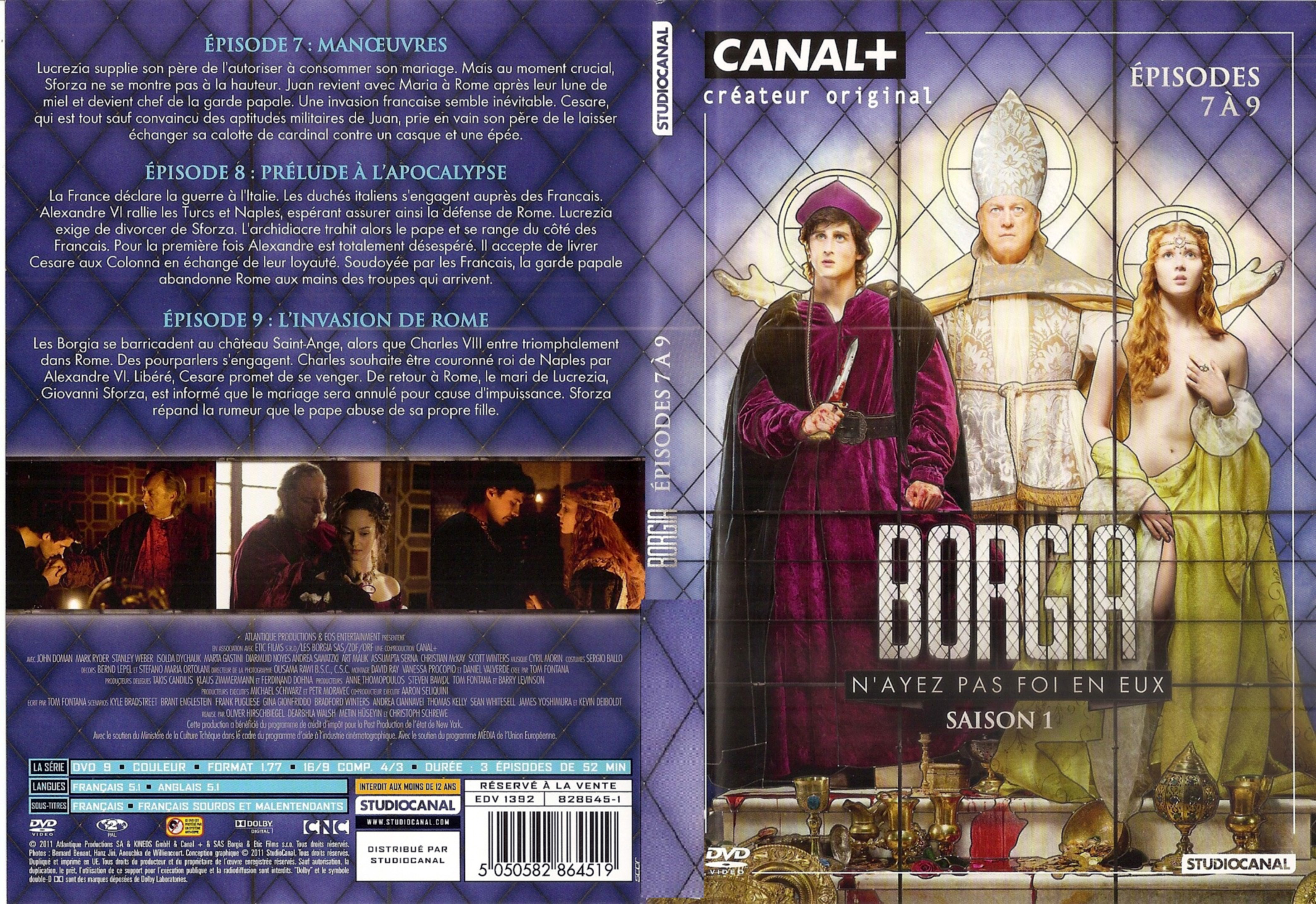 Jaquette DVD Borgia Saison 1 DVD 3