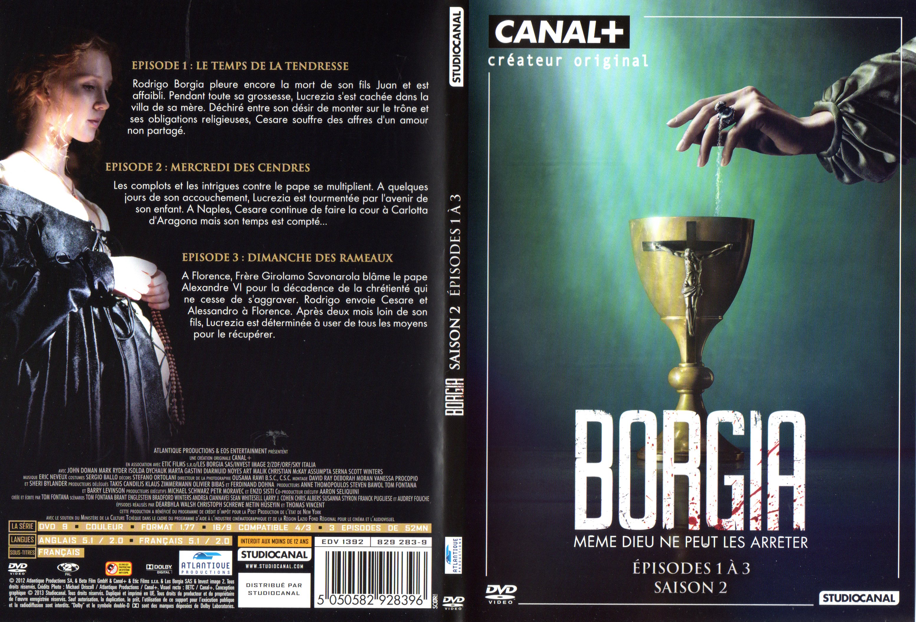 Jaquette DVD Borgia Saison 2 DVD 1