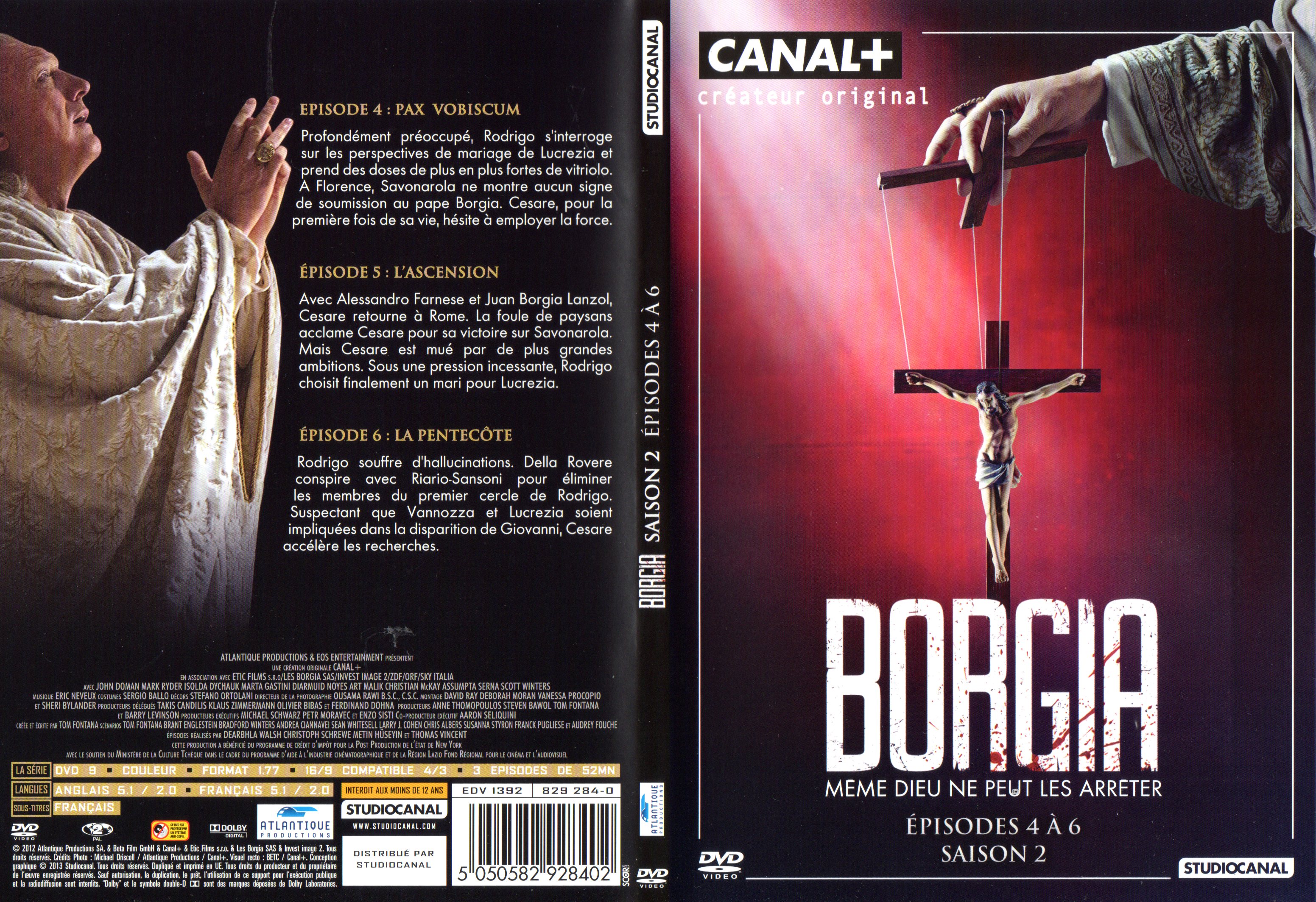 Jaquette DVD Borgia Saison 2 DVD 2
