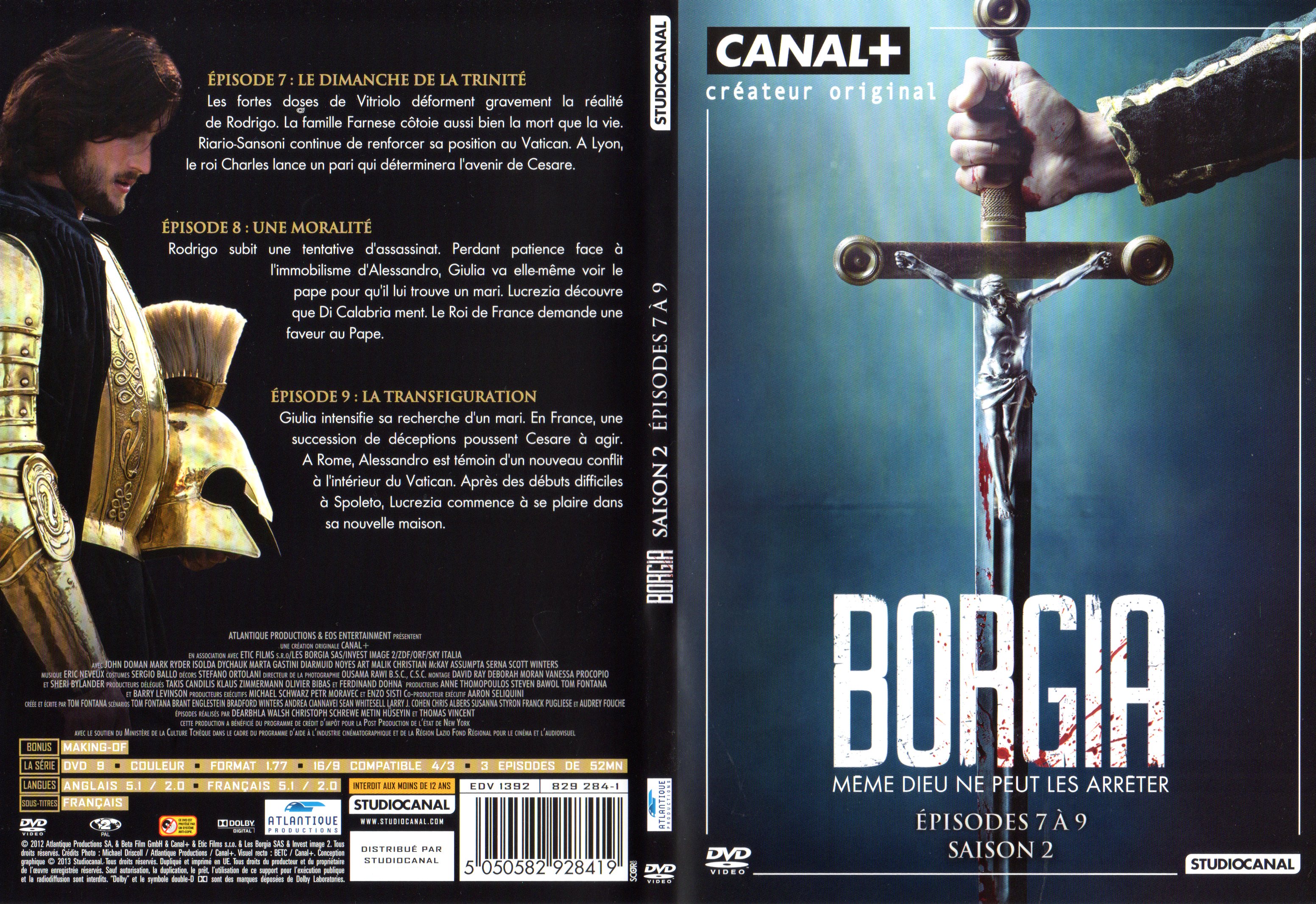 Jaquette DVD Borgia Saison 2 DVD 3