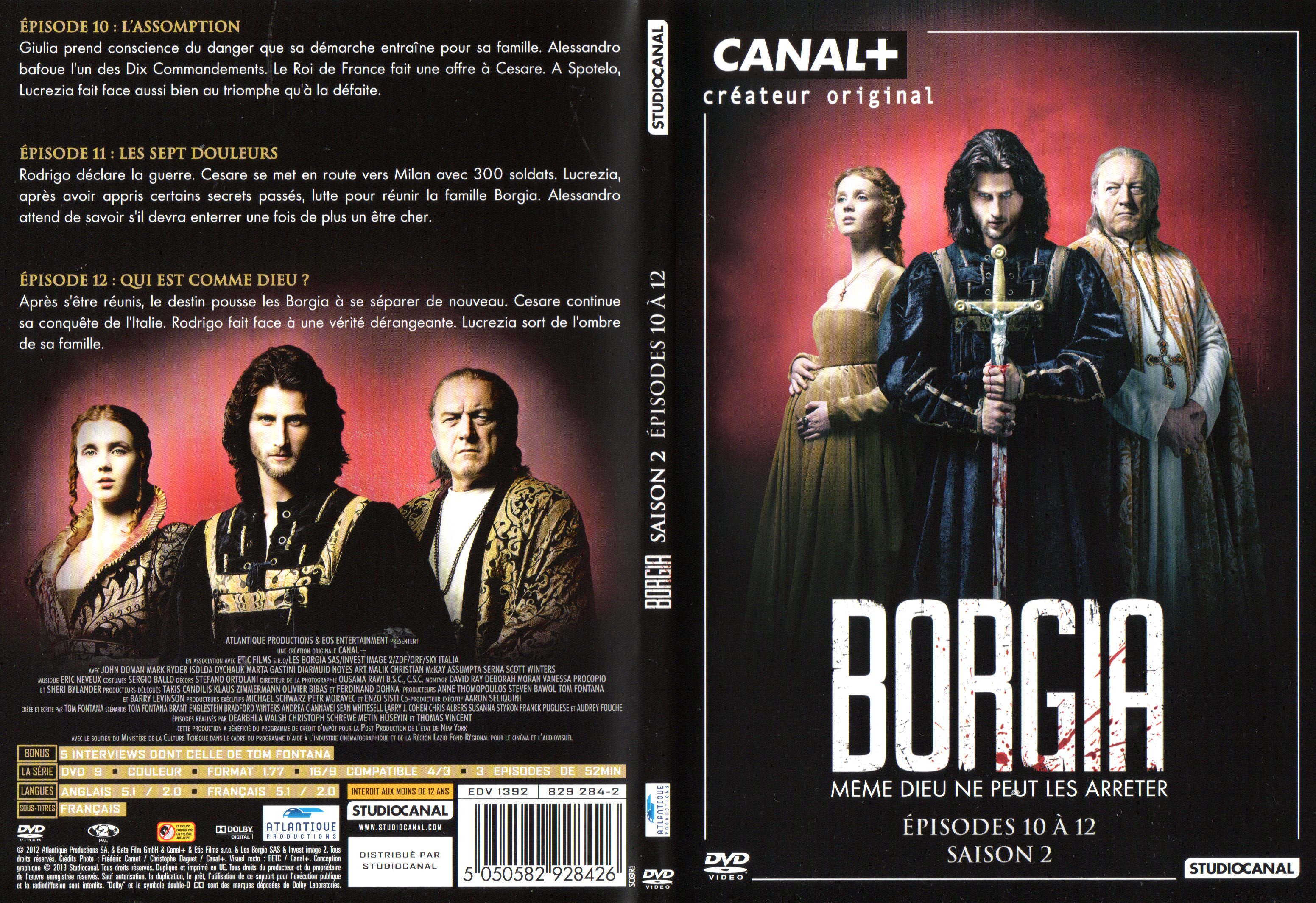 Jaquette DVD Borgia Saison 2 DVD 4