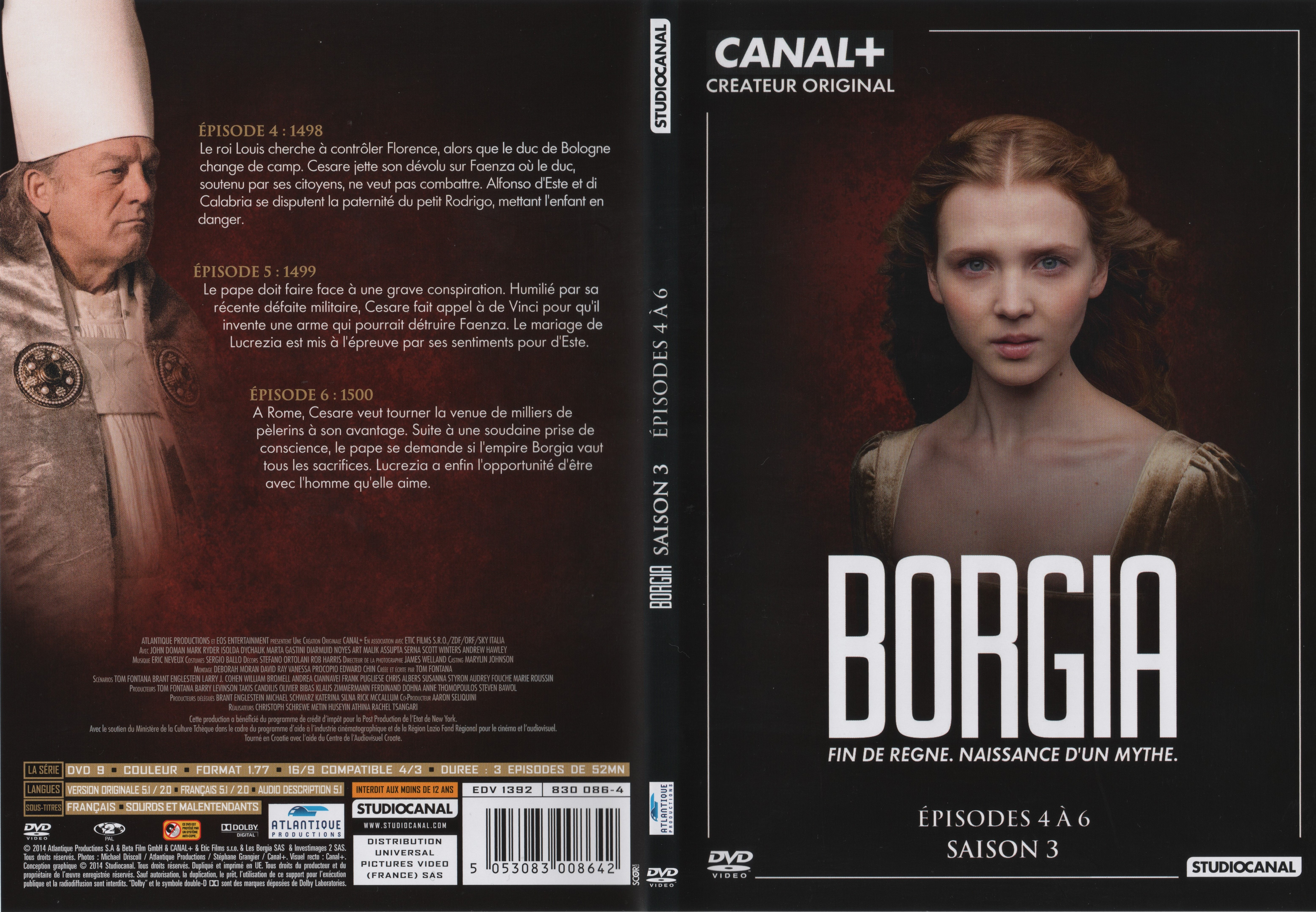 Jaquette DVD Borgia Saison 3 DVD 2