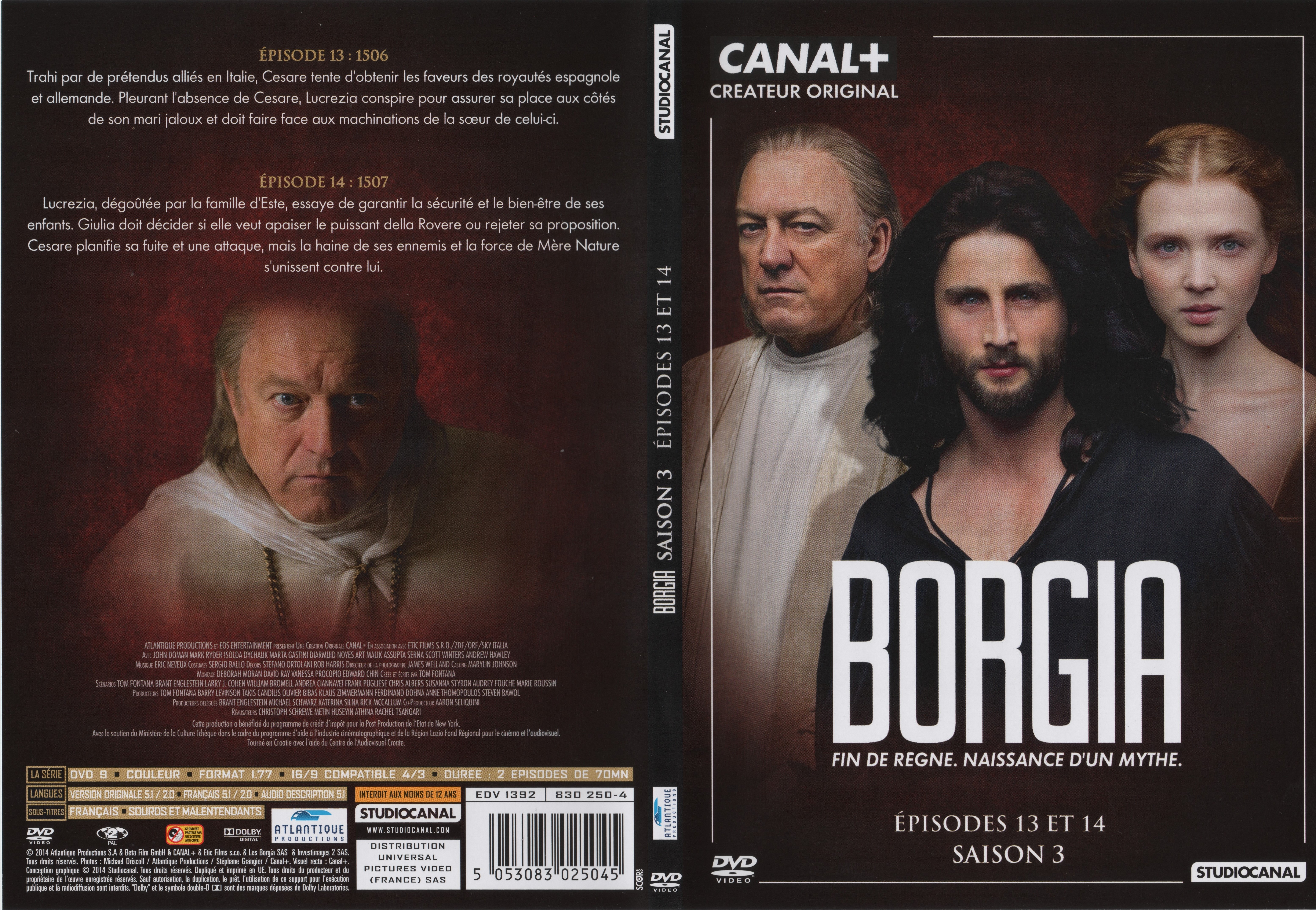 Jaquette DVD Borgia Saison 3 DVD 5