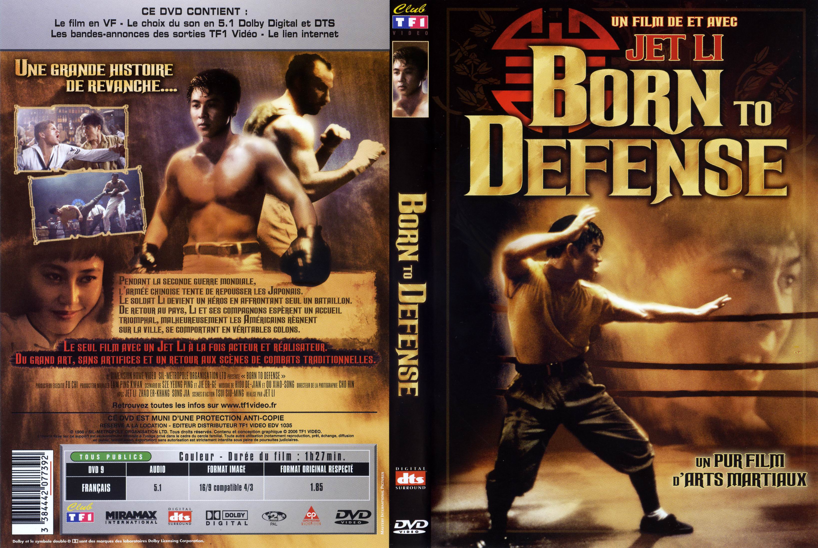 Jaquette DVD Born to defense