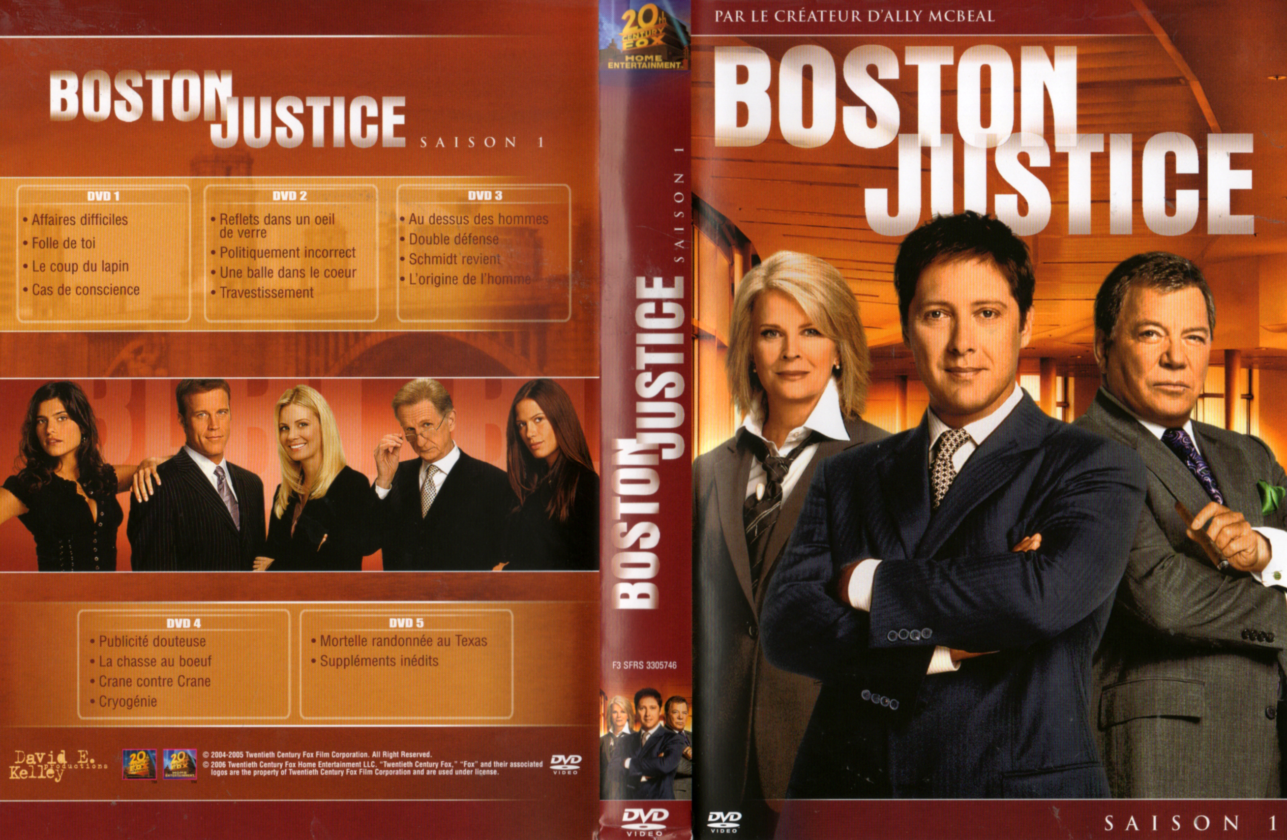 Jaquette DVD Boston justice Saison 1 COFFRET