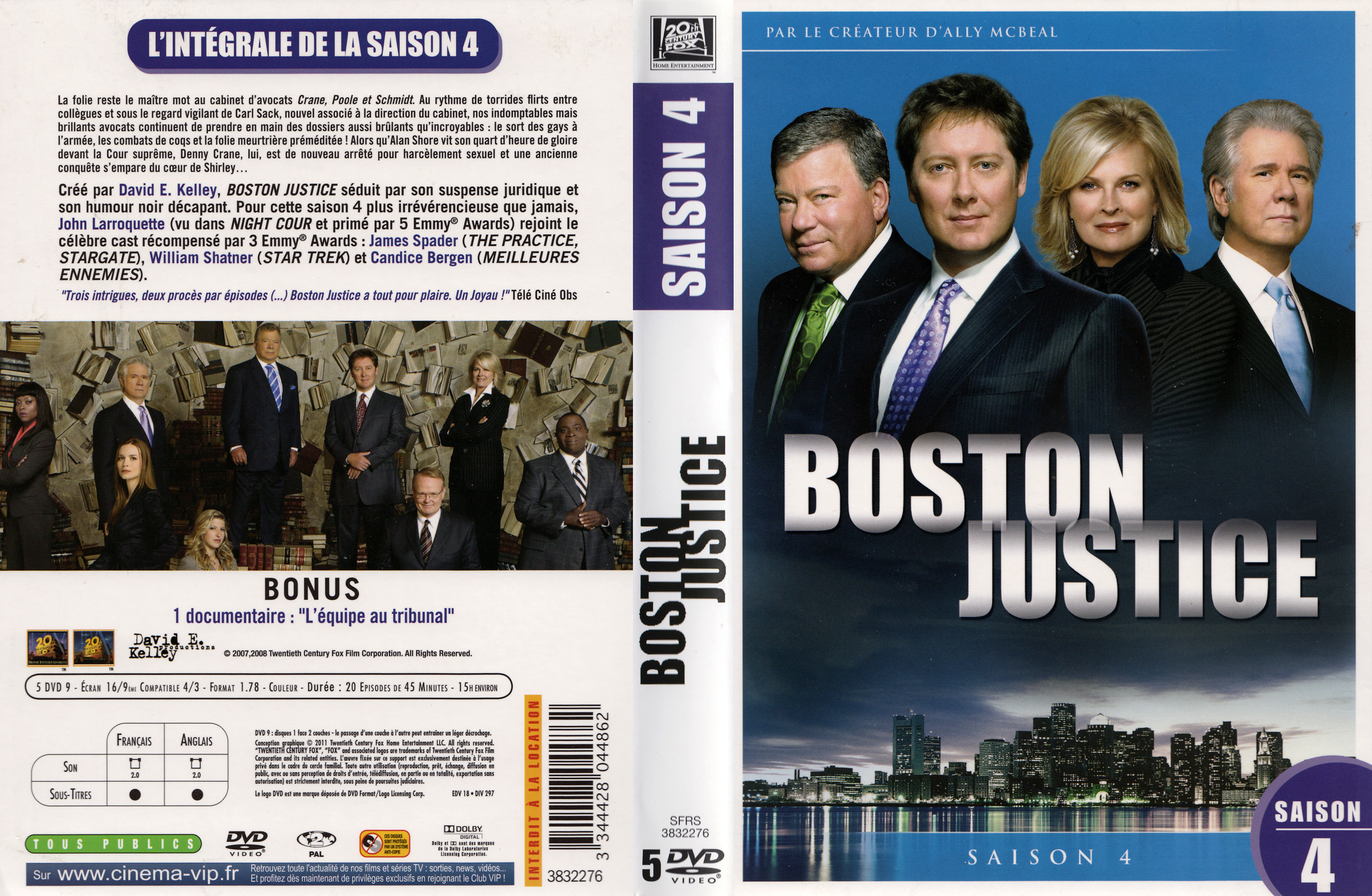 Jaquette DVD Boston justice Saison 4 COFFRET v3