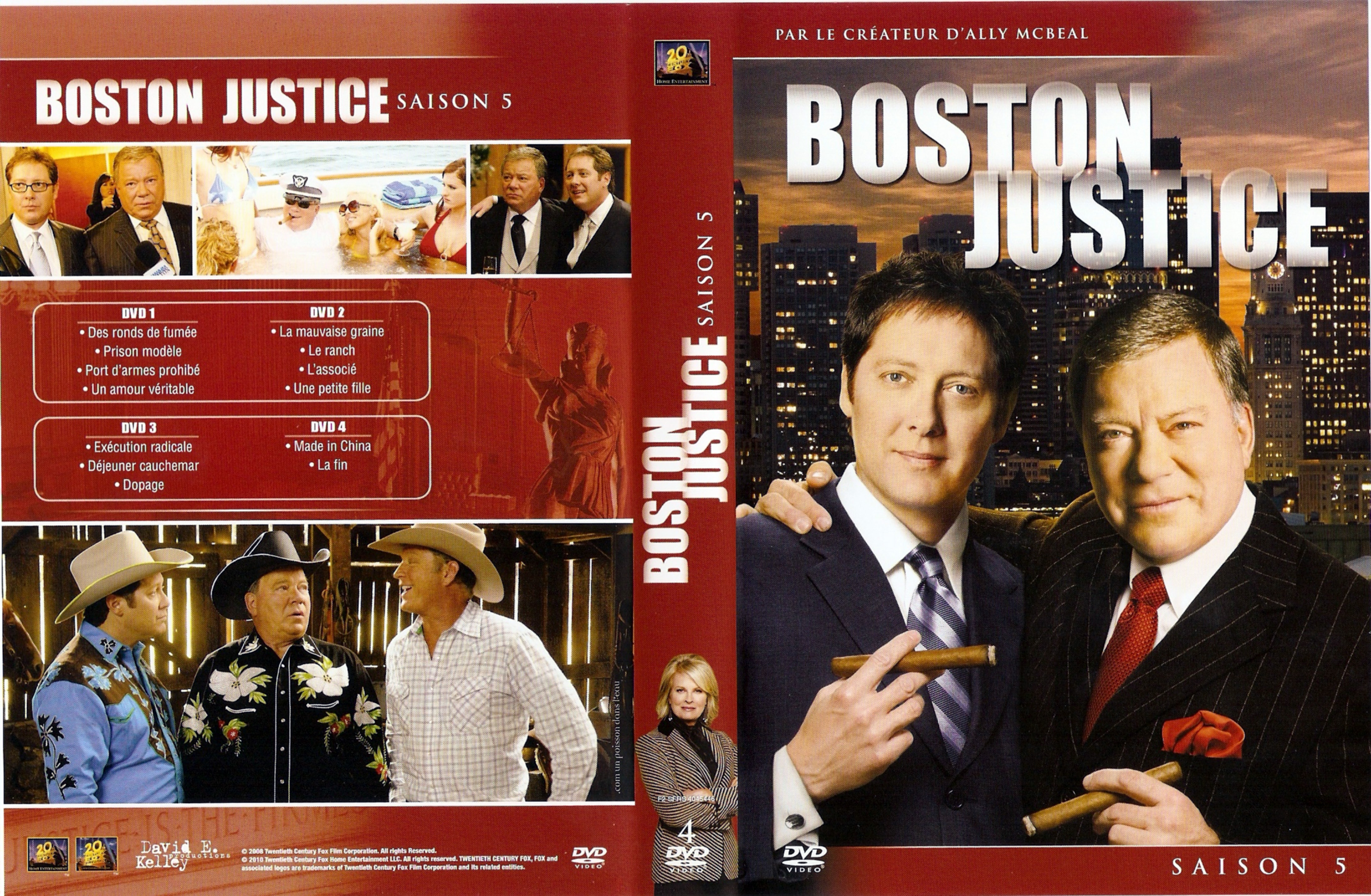 Jaquette DVD Boston justice Saison 5 COFFRET