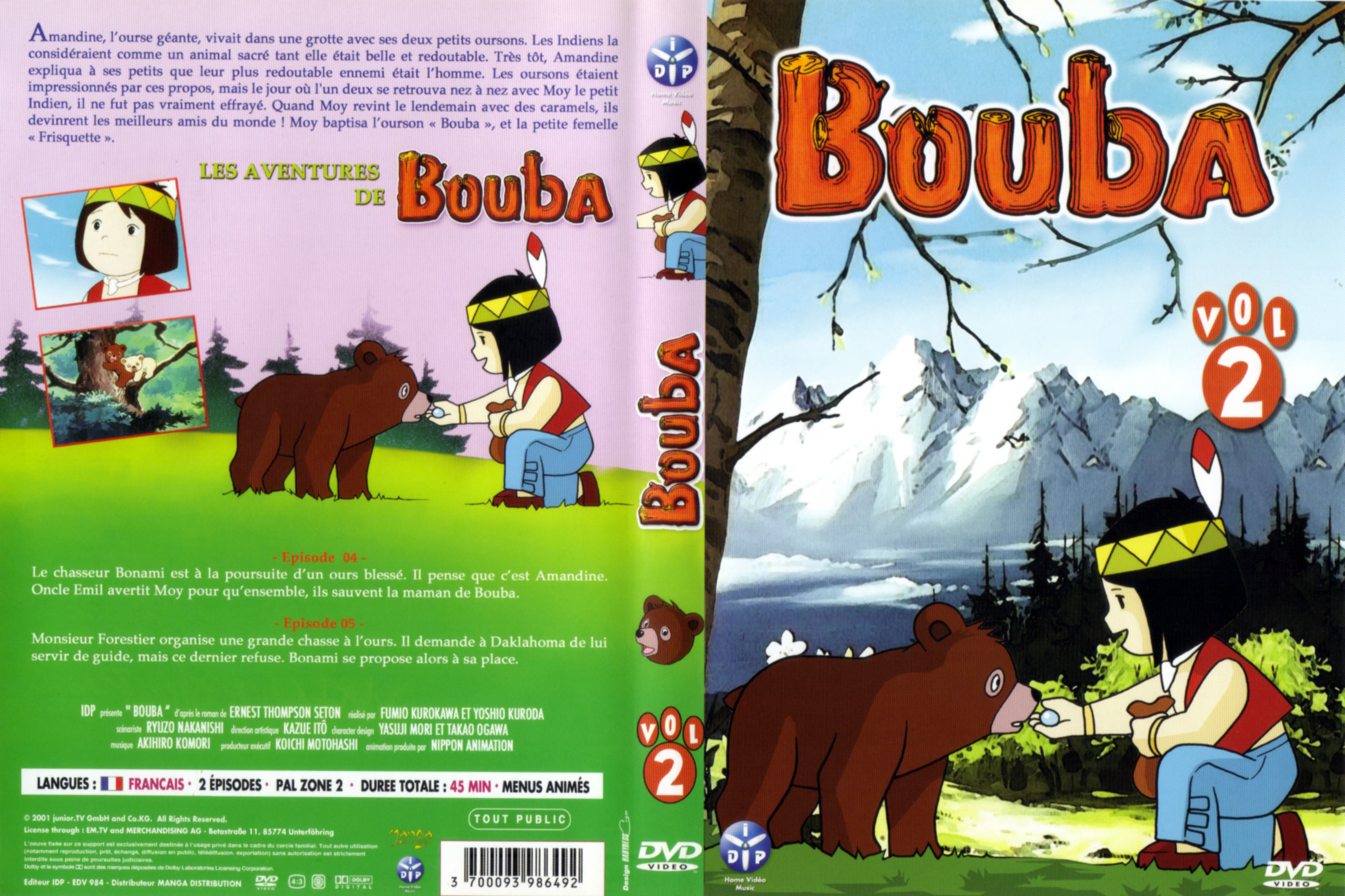 Jaquette DVD Bouba vol 02