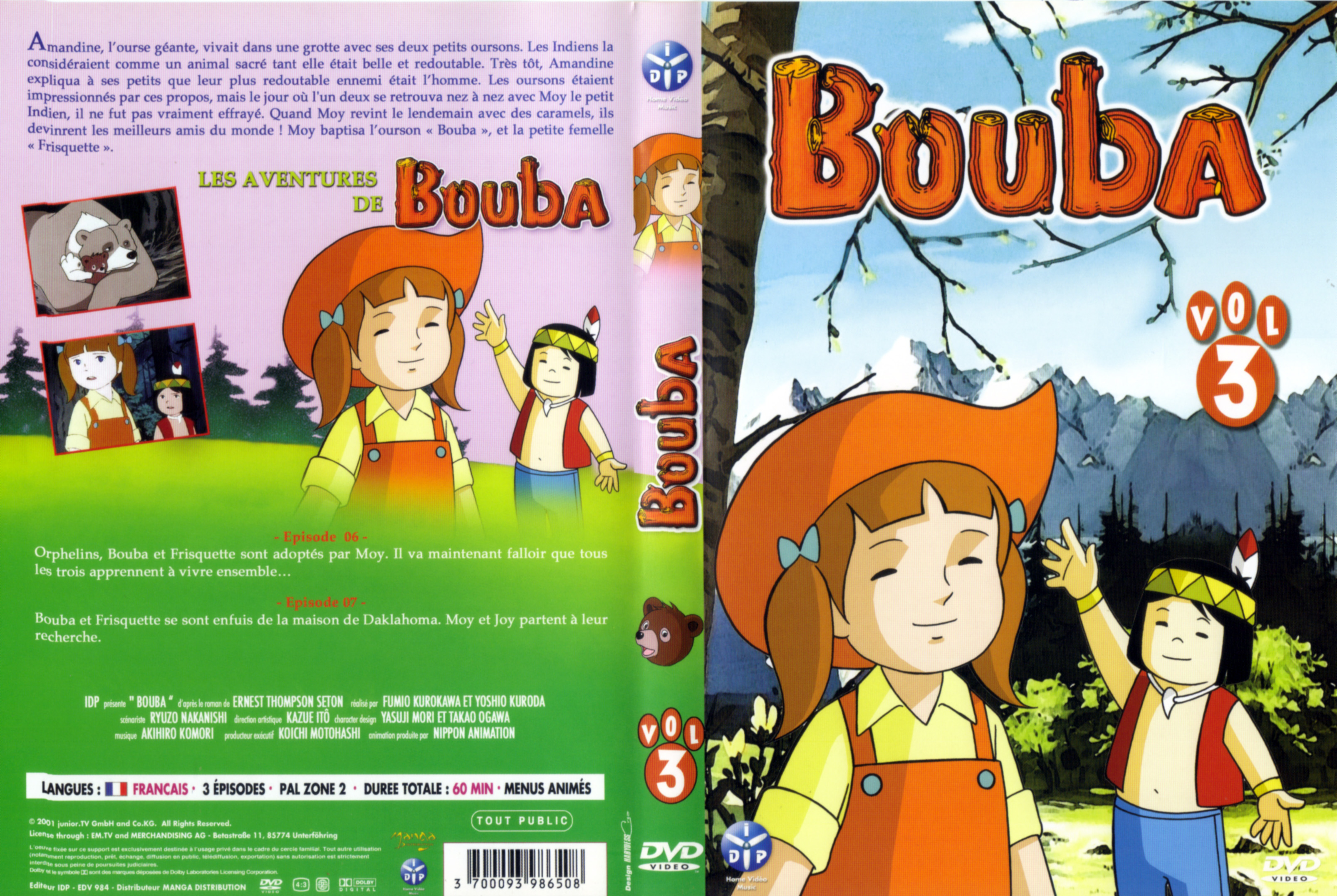 Jaquette DVD Bouba vol 03