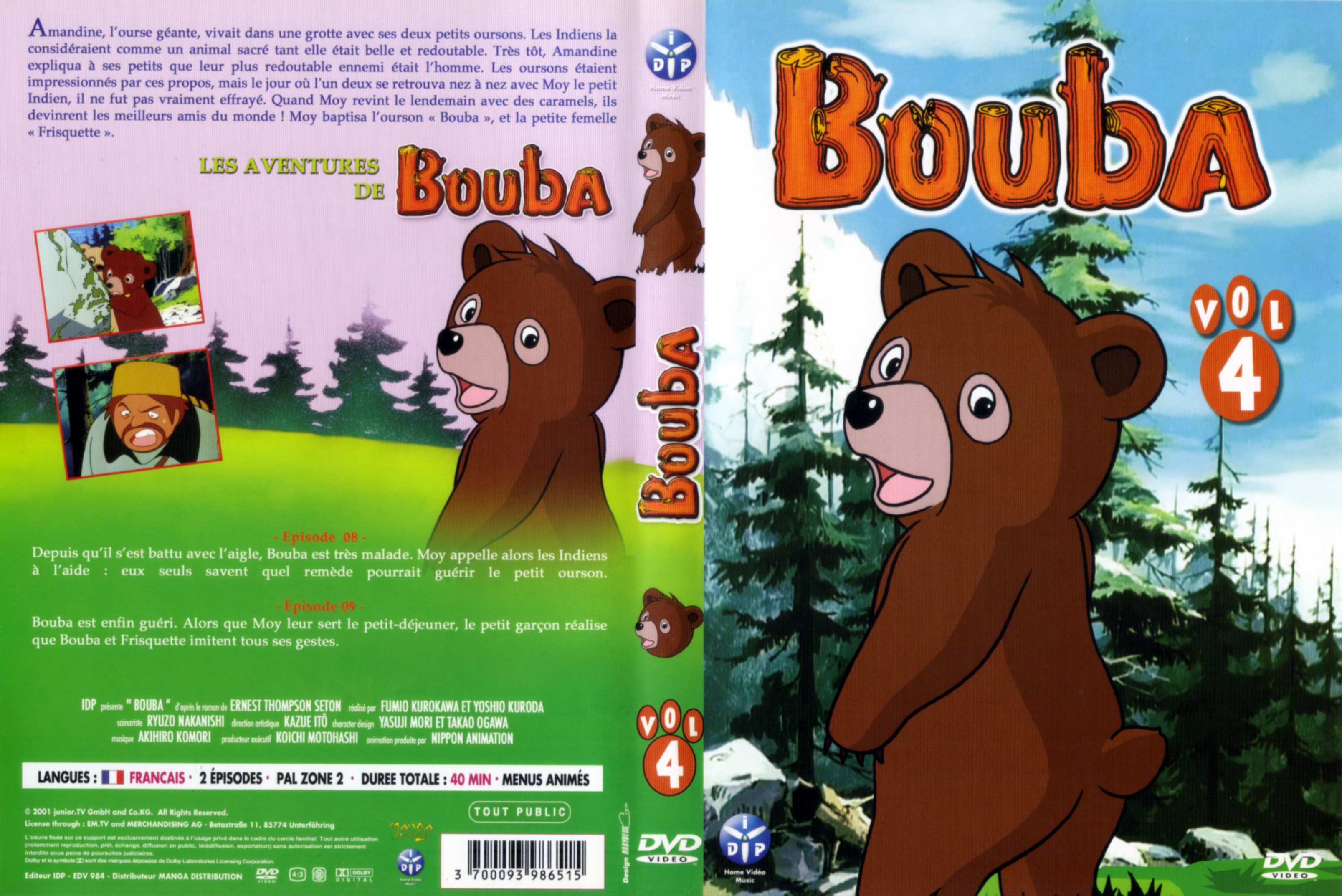 Jaquette DVD Bouba vol 04
