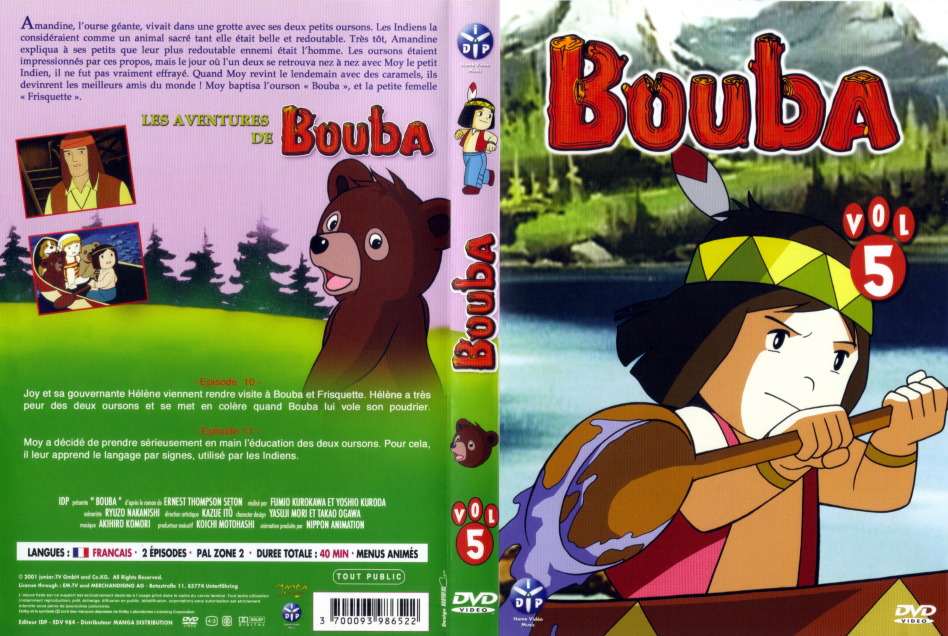 Jaquette DVD Bouba vol 05
