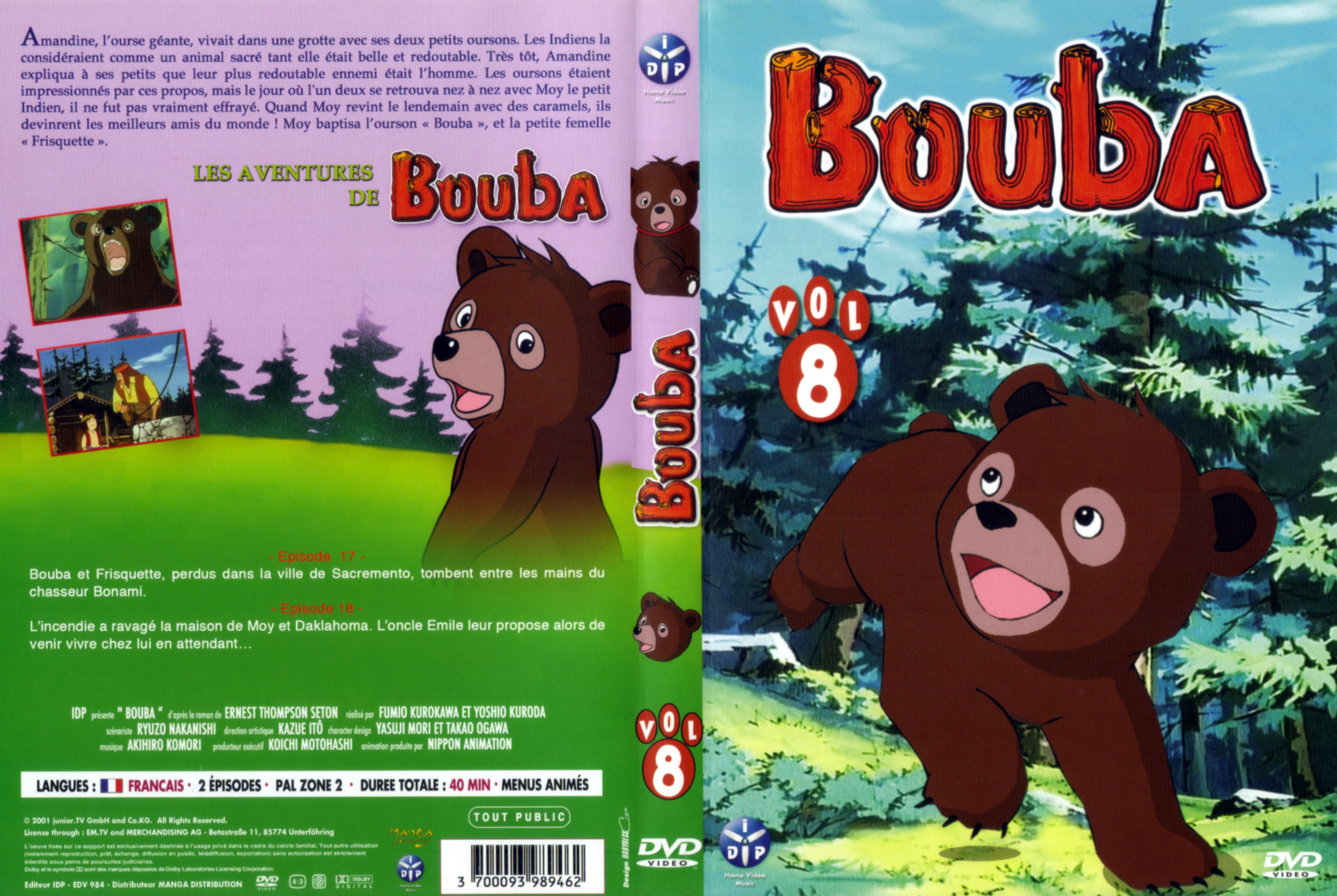 Jaquette DVD Bouba vol 08